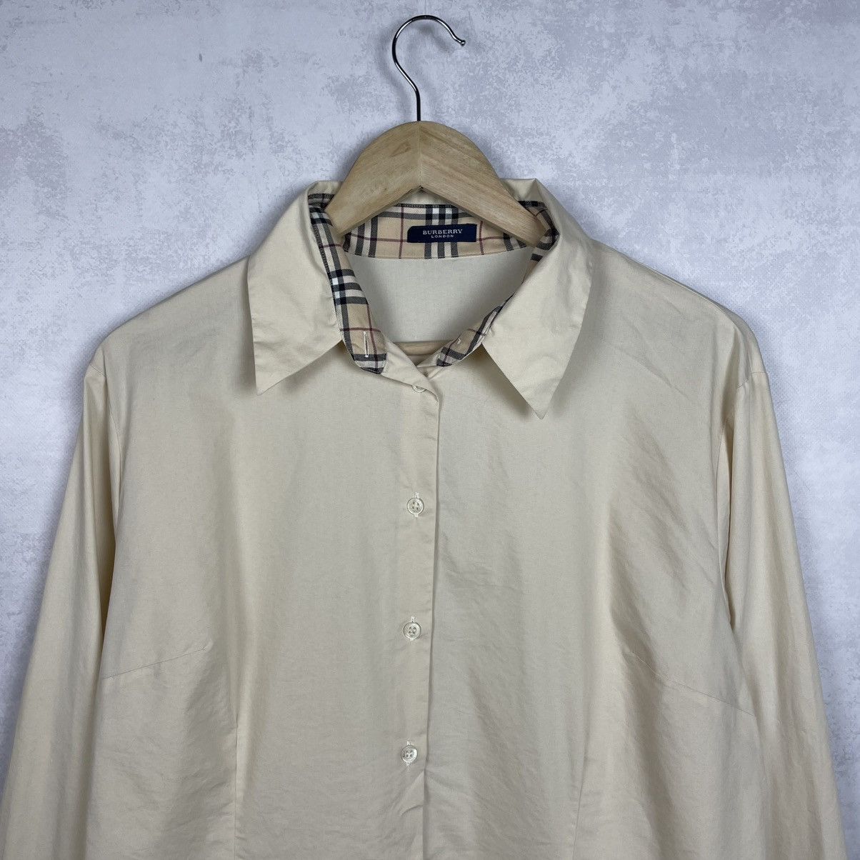 Burberry × Vintage Vintage Burberry London Nova Check Details Button Up Shirt Size US M / EU 48-50 / 2 - 4 Thumbnail