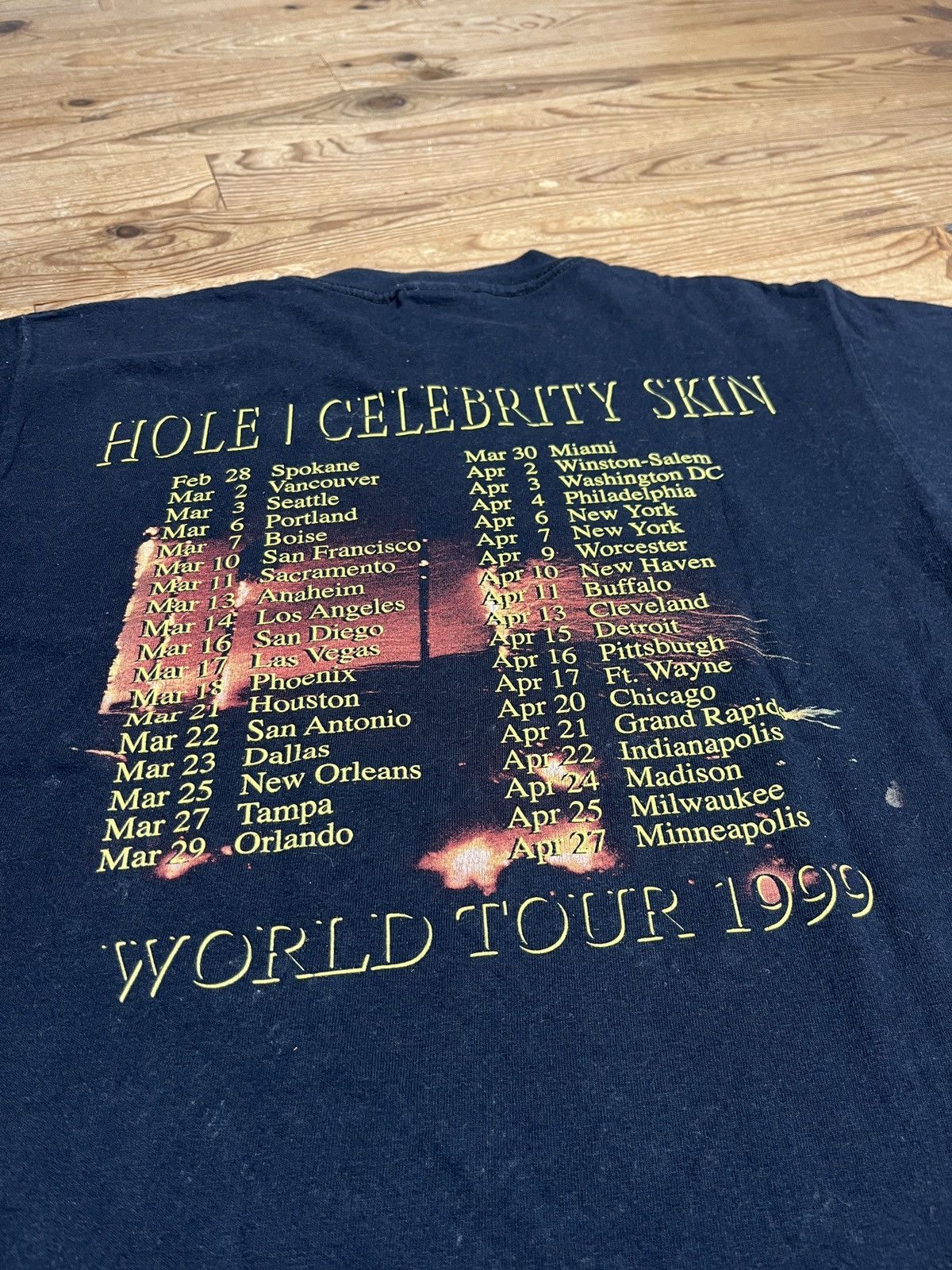 Band Tees × Giant Hole Celebrity Skin 1999 tour tee Size US M / EU 48-50 / 2 - 8 Thumbnail