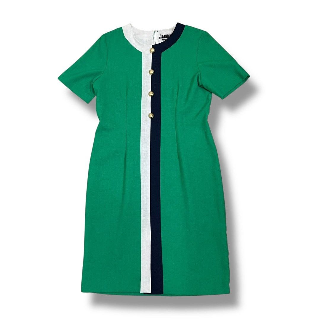 Vintage Vintage 80s Karlie Collection Short Sleeve Sheath Dress Size XL / US 12-14 / IT 48-50 - 4 Thumbnail