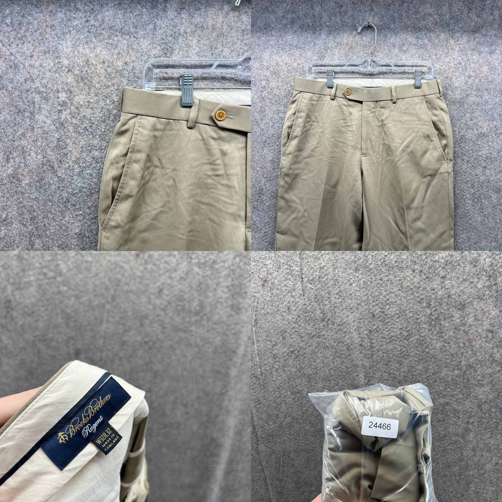 Brooks Brothers Brooks Brothers Pants Men 32x32 Khaki Chino Pleated Tan Beige Trousers Regent Casual Formal Workwear) Size US 32 / EU 48 - 8 Thumbnail