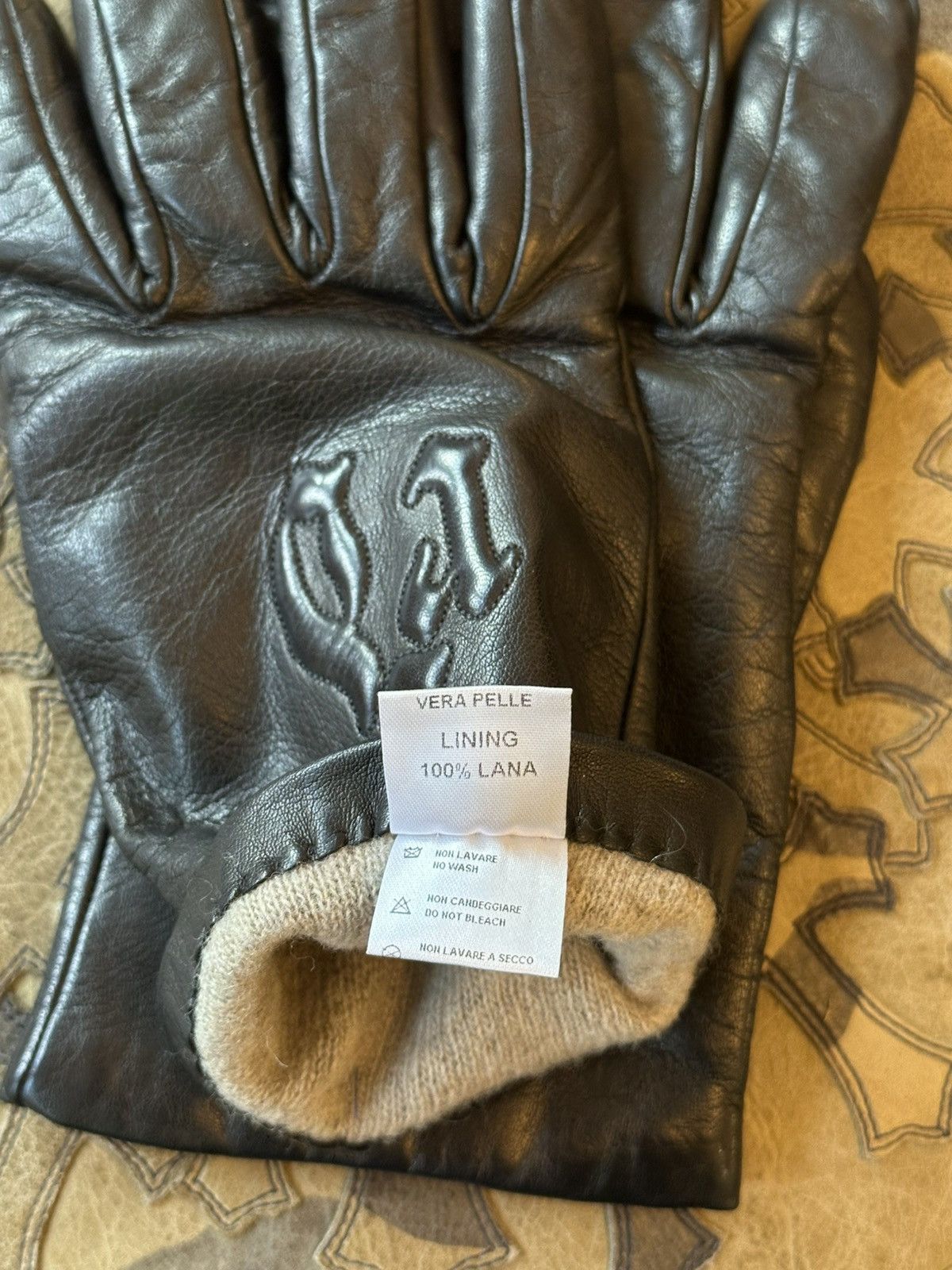 Enfants Riches Deprimes ENFANT RICHES DEPRIMES LEATHER GLOVES Size ONE SIZE - 5 Thumbnail