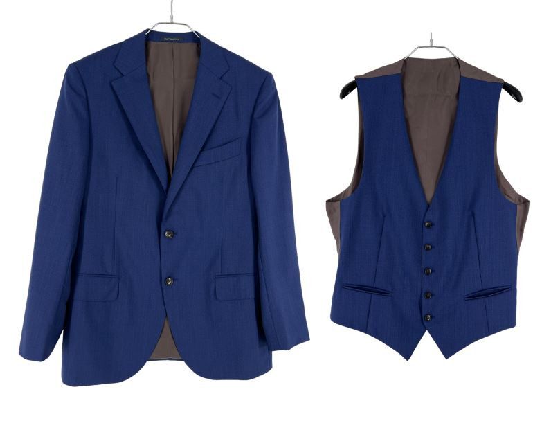 Suitsupply Lazio Wool Formal Blazer Waistcoat Suit EU:52; UK/US:42S Size 42S - 1 Thumbnail