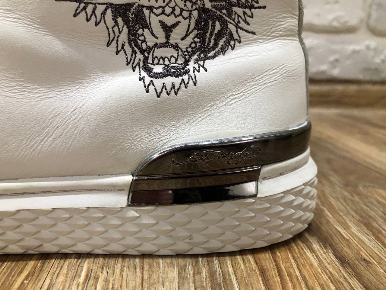 Ed Hardy Vintage Ed Hardy Hi-Top Leather Sneakers Tiger Size US 12 / EU 45 - 4 Thumbnail