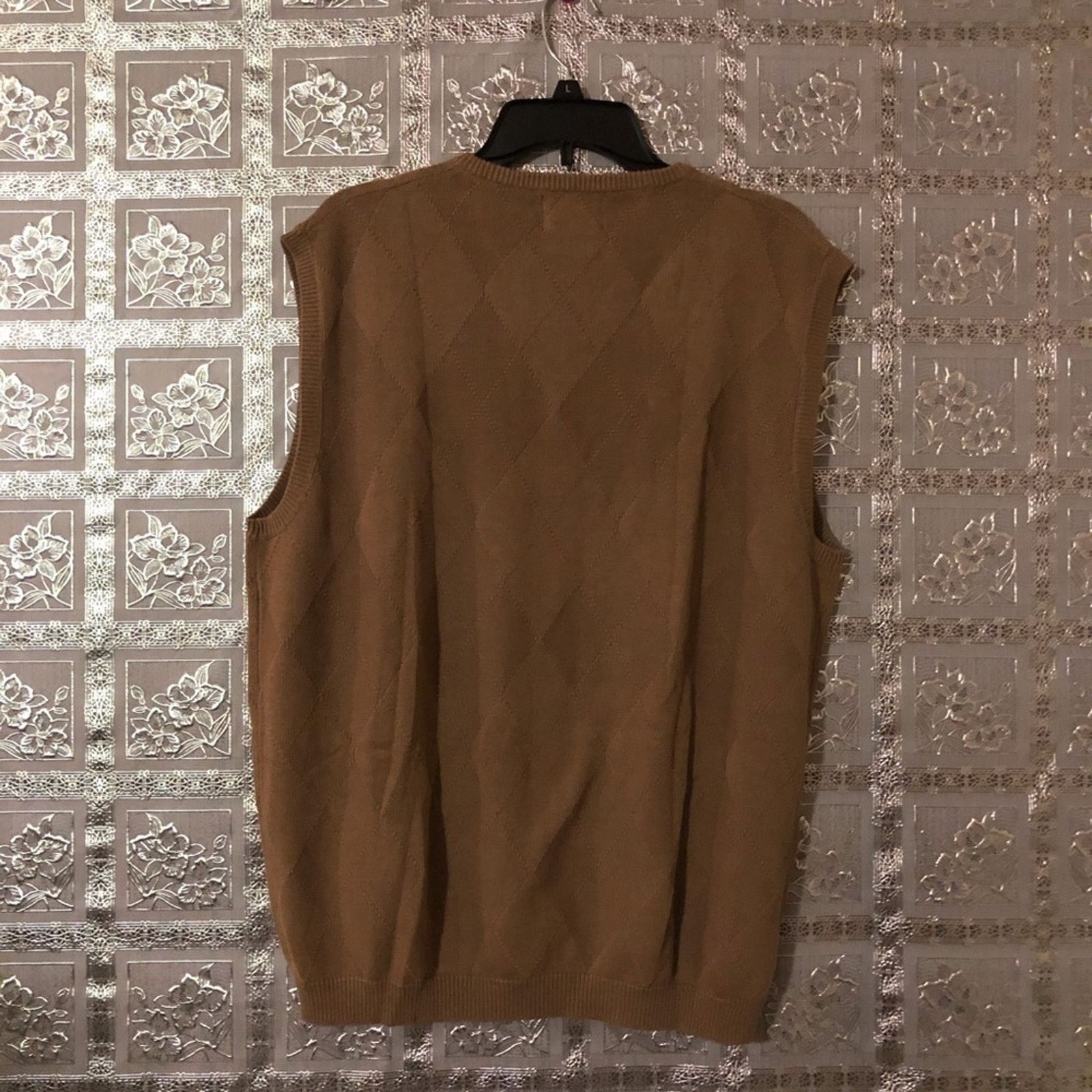 Pendleton Pendleton 100% Cotton Brown Sweater Vest Size US XL / EU 56 / 4 - 5 Thumbnail