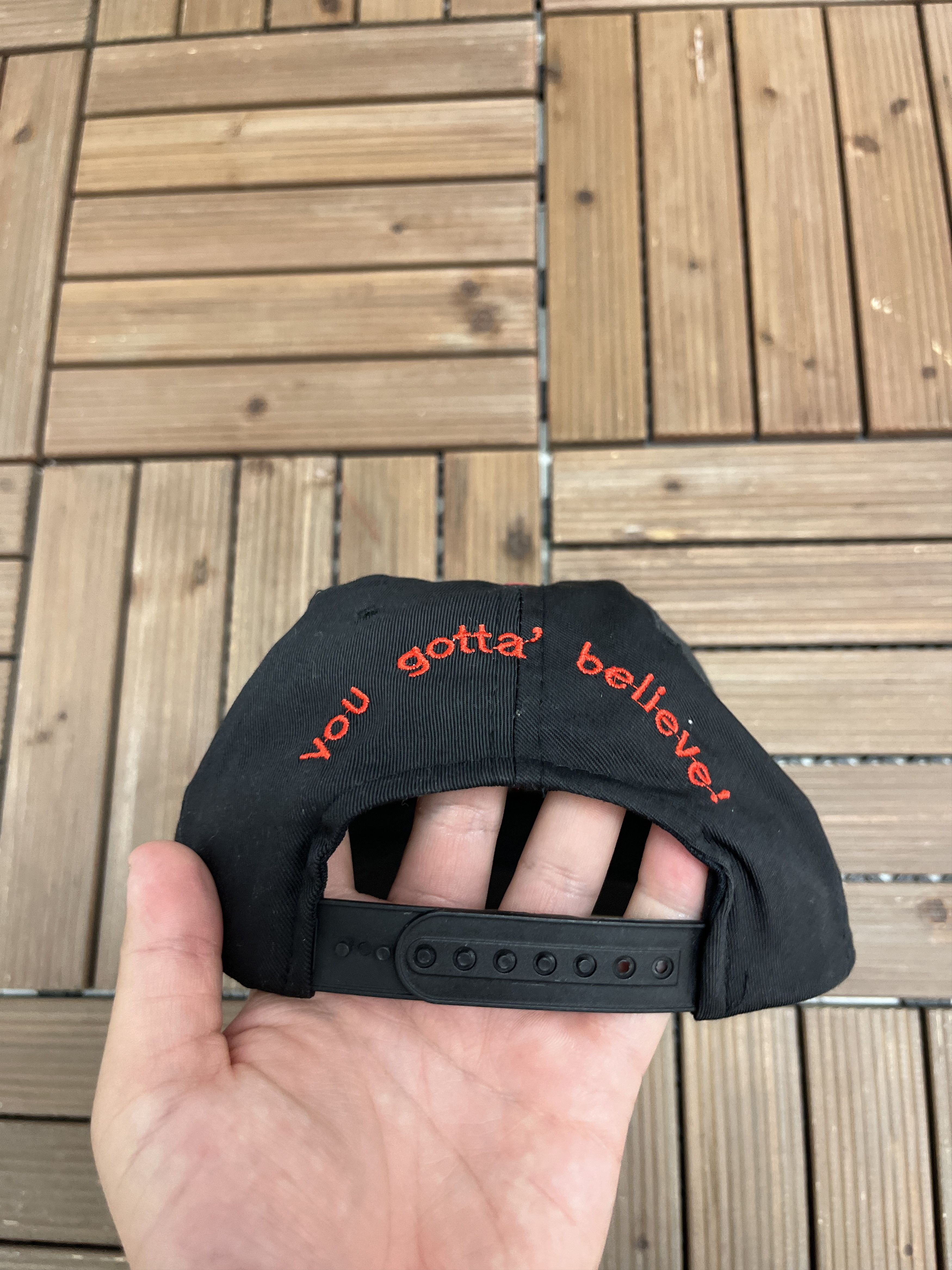 Vintage Garth Brooks You Gotta Believe Vintage Black Snap Back Hat Size ONE SIZE - 5 Thumbnail