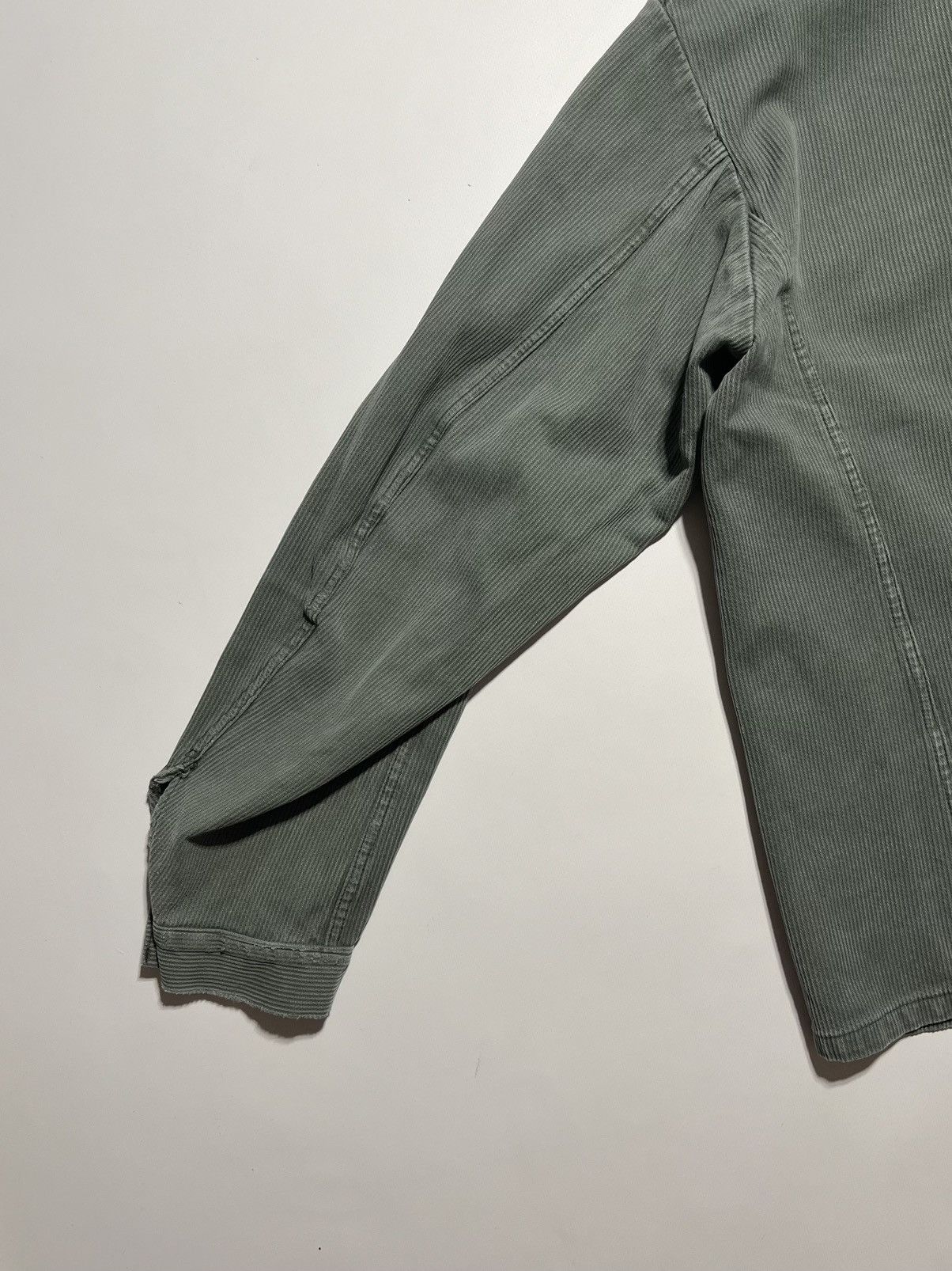 Vintage Vintage 80’s French Workwear Chore Jacket Distressed Grunge Size US L / EU 52-54 / 3 - 13 Thumbnail