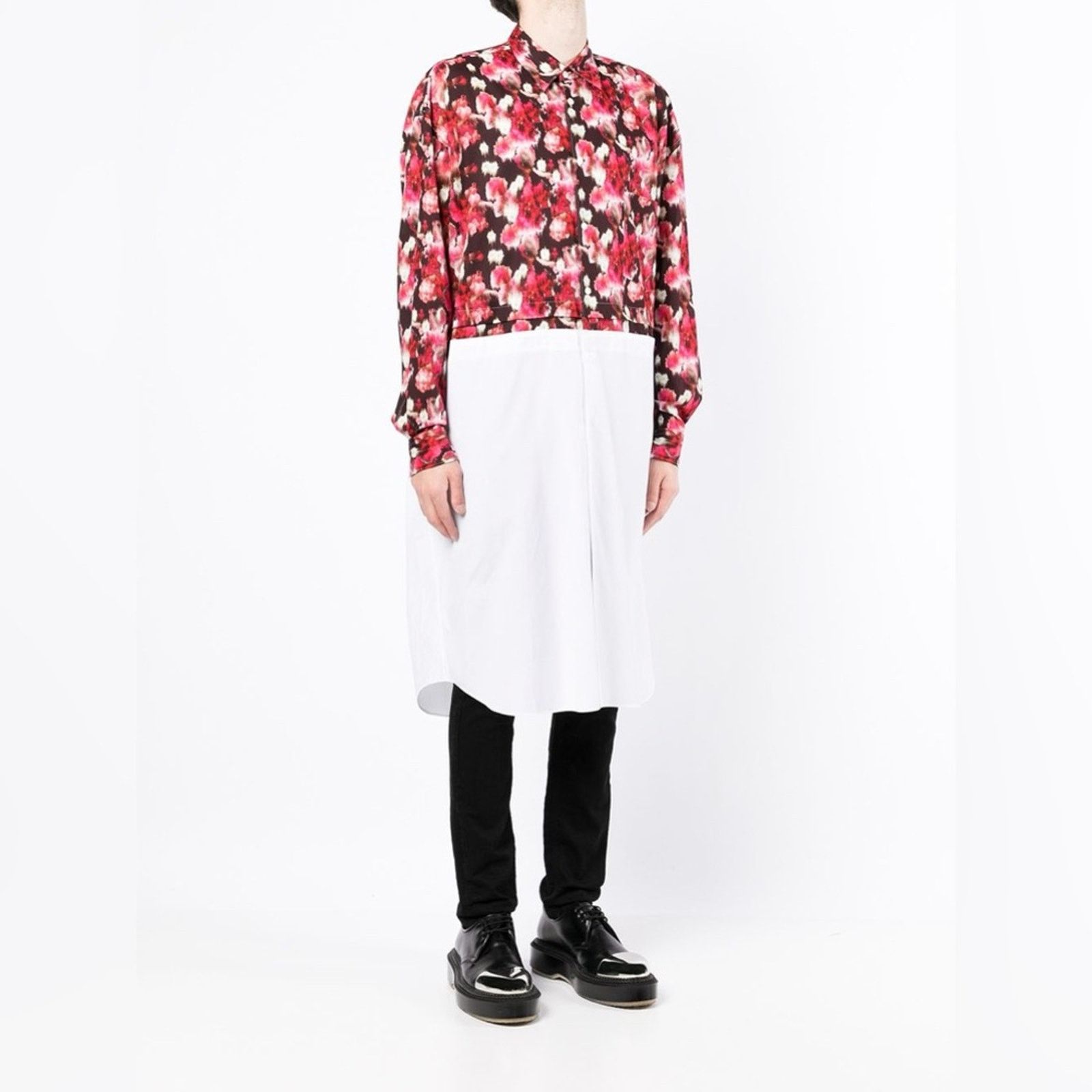 Comme des Garcons COMME des GARÇONS HOMME PLUS Cotton Poplin Floral Shirt Size US S / EU 44-46 / 1 - 2 Thumbnail