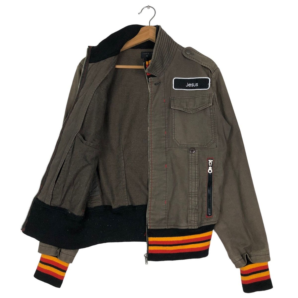 Japanese Brand VINTAGE BIKER WORK JACKET POWER TO THE PEOPLE BLACK LABEL Size US M / EU 48-50 / 2 - 11 Thumbnail