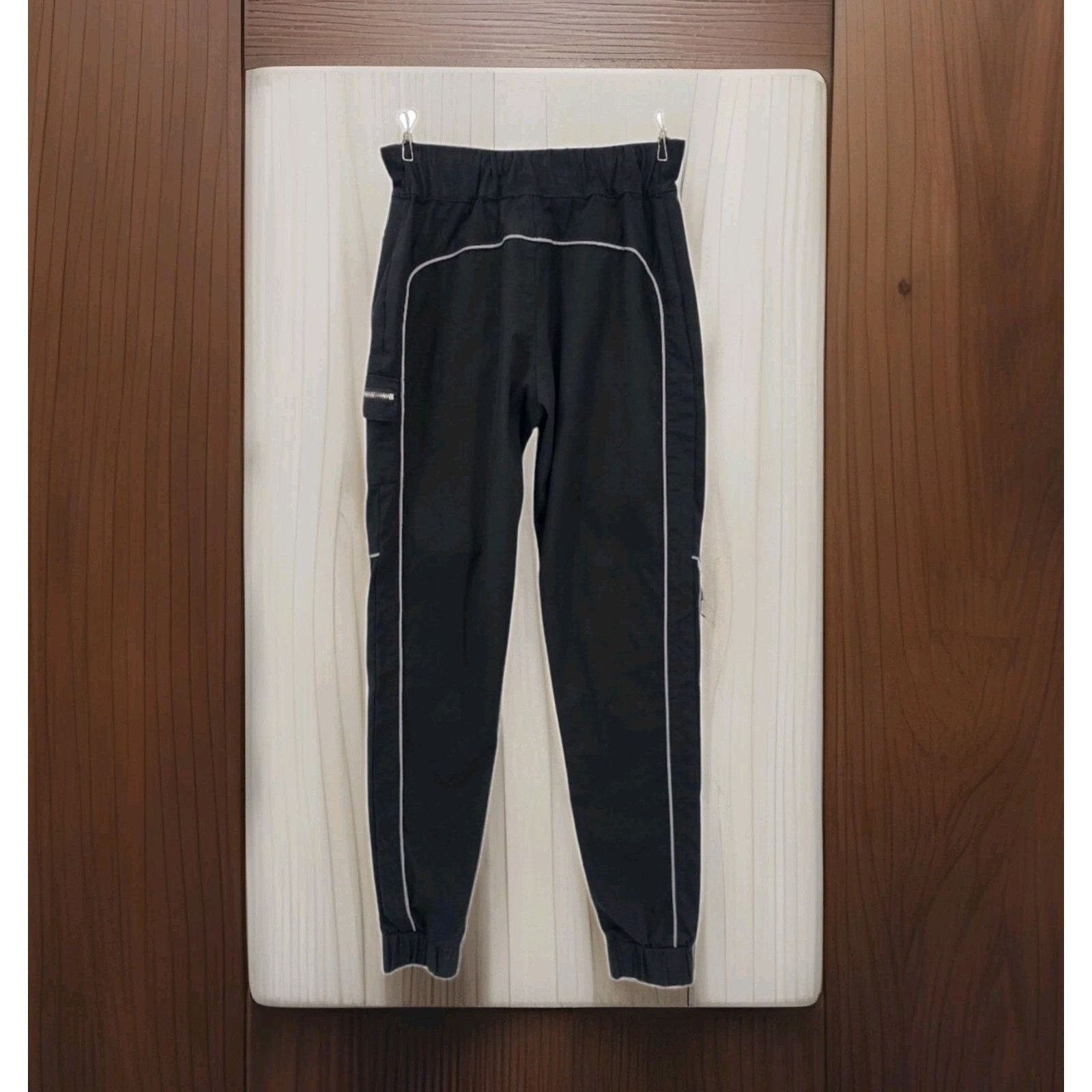 Maniere De Vior Maniere De Voir Cargo Pants Women’s Black Grunge Cotton 10 Size 32" / US 10 / IT 46 - 3 Thumbnail