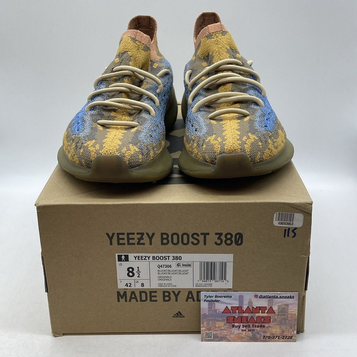 Adidas Yeezy boost 380 blue oat non reflective Size US 8.5 / EU 41-42 - 1 Thumbnail