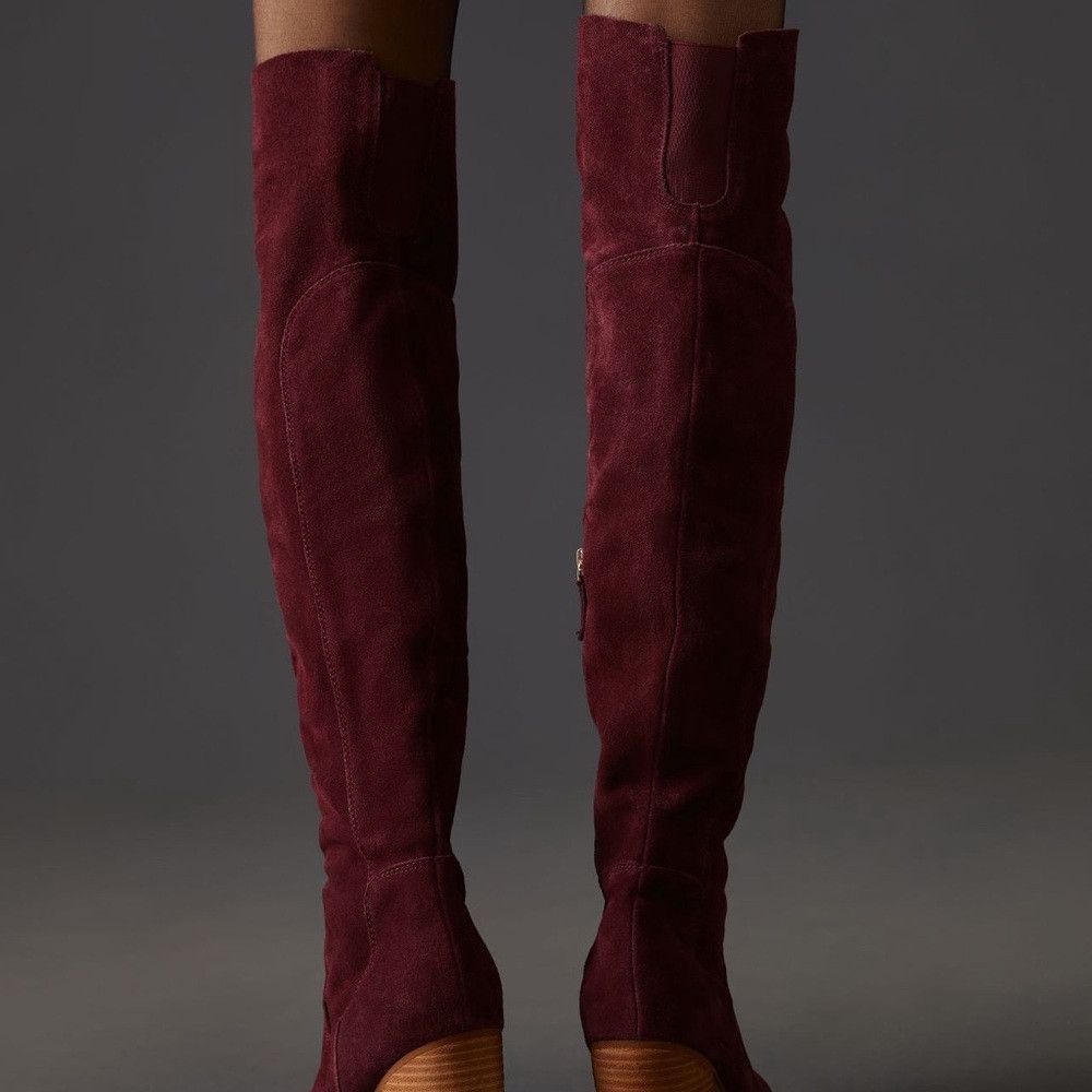 Anthropologie Free people over the knee suede boot Kelsi Dagger Brooklyn 9 Size US 9 / IT 39 - 2 Thumbnail