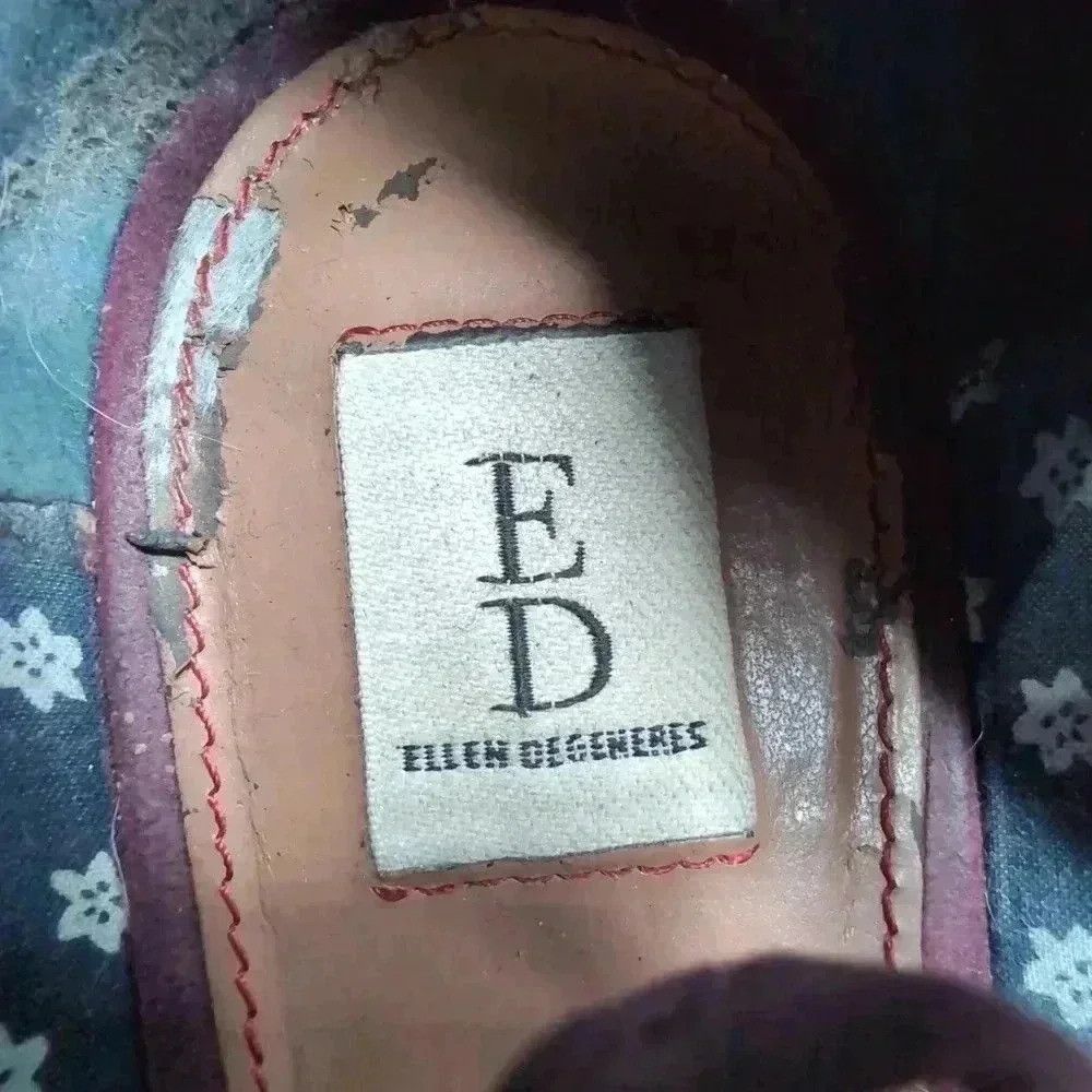 Designer Ellen DeGeneres Maroon Merlot ED Oxford lace up shoes sz 7.5 Size US 7.5 / IT 37.5 - 8 Thumbnail