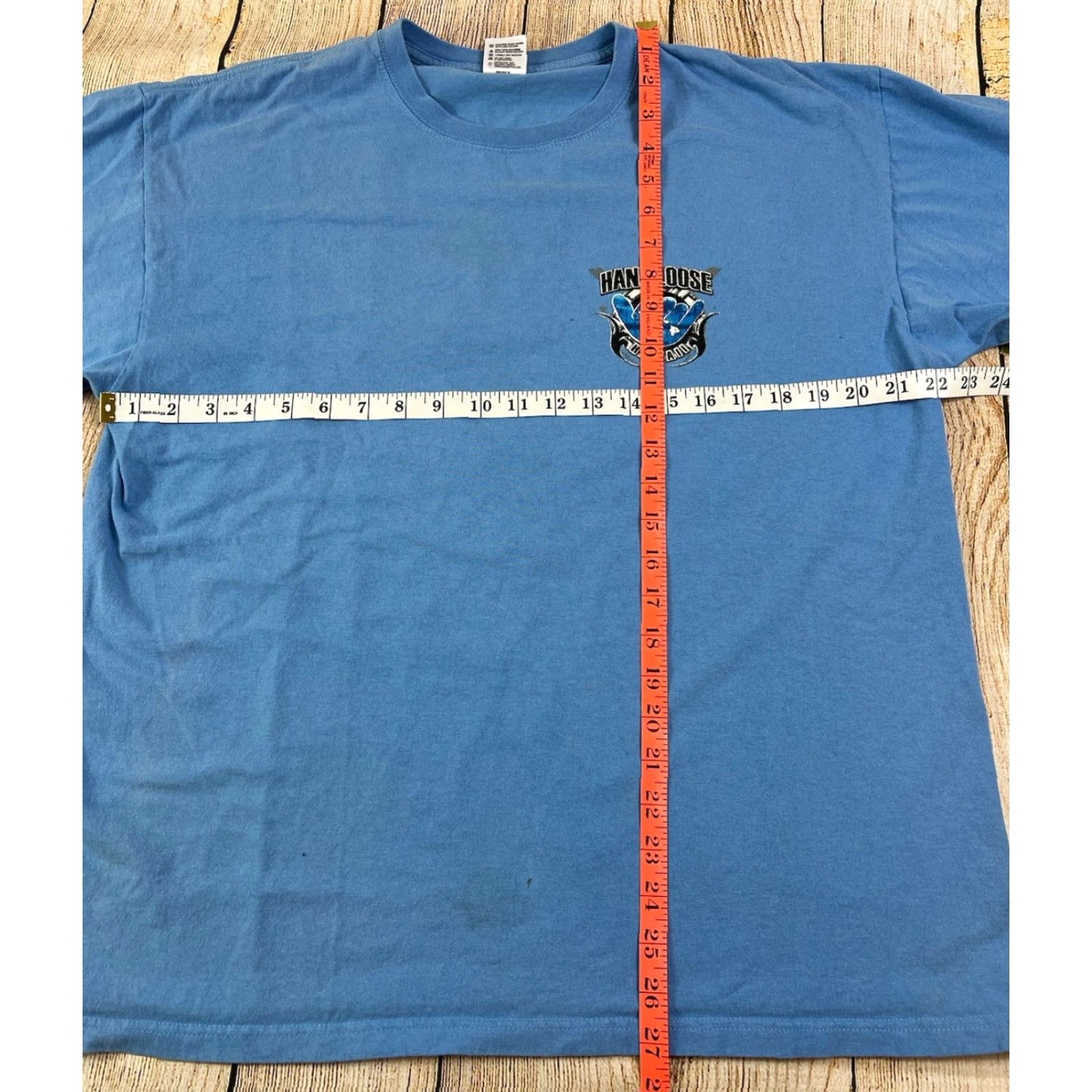Anvil VINTAGE Hang Loose Hawaii Hilo Surf Beach Blue T-Shirt XL Men Crew Neck Short Sleeve Blue Beach XL Mens Size US XL / EU 56 / 4 - 4 Thumbnail
