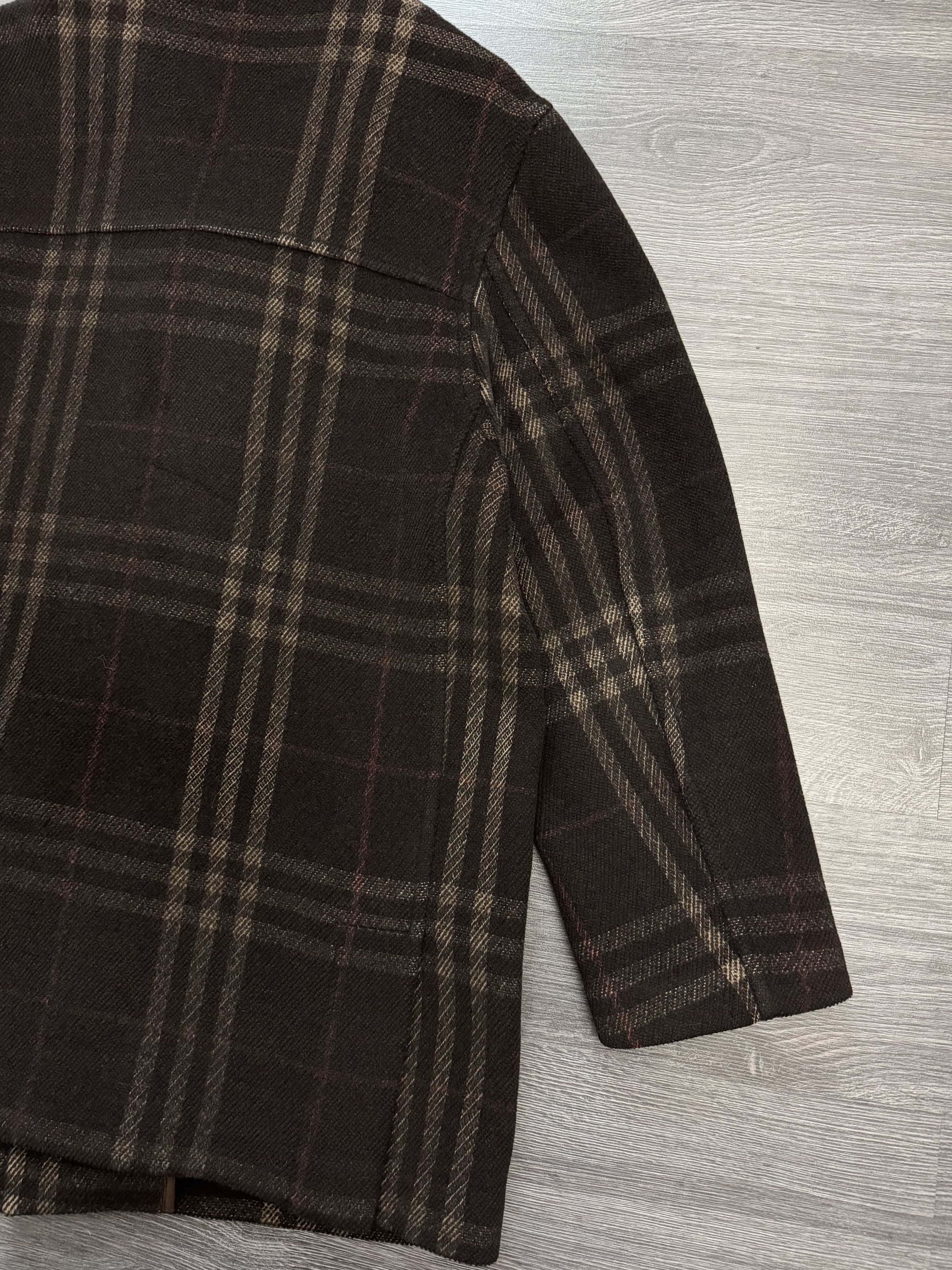 Burberry Vintage Burberry Brown Nova Check Wool Coat Size US L / EU 52-54 / 3 - 8 Thumbnail