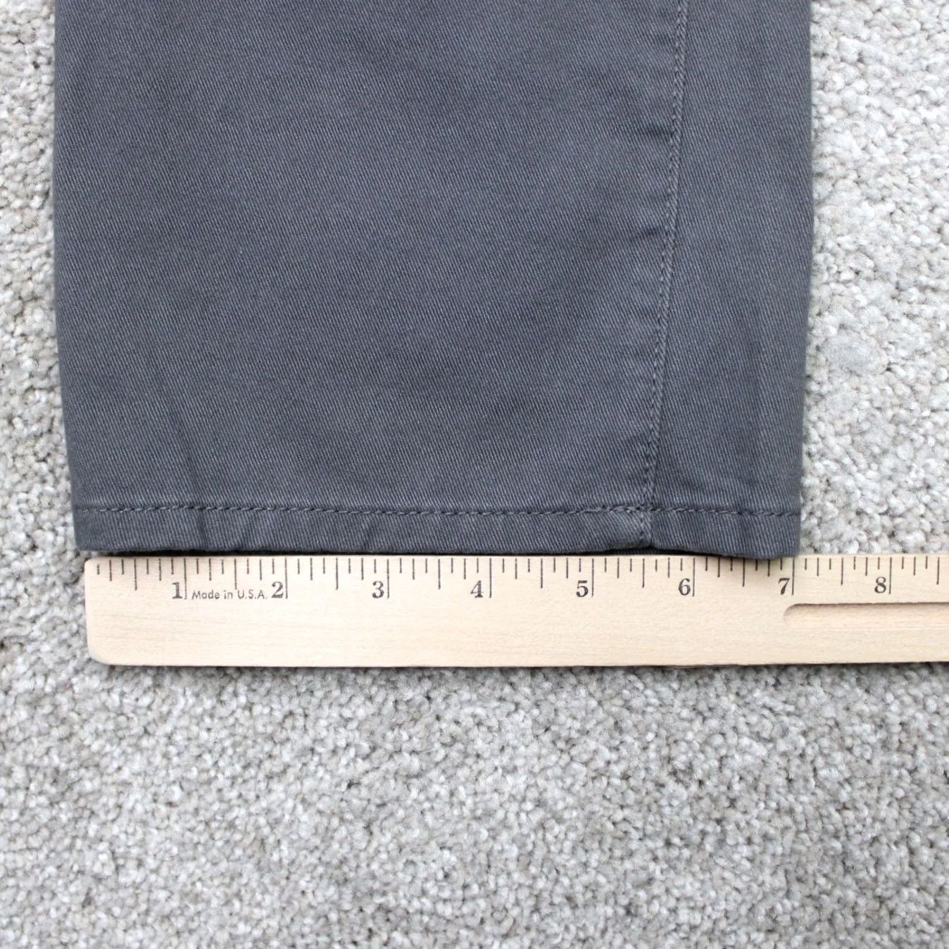 Gap GAP Denim Chino Pants Mens 30x32 Gray Straight Leg Flat Front Mid Rise NWT Size US 30 / EU 46 - 5 Thumbnail
