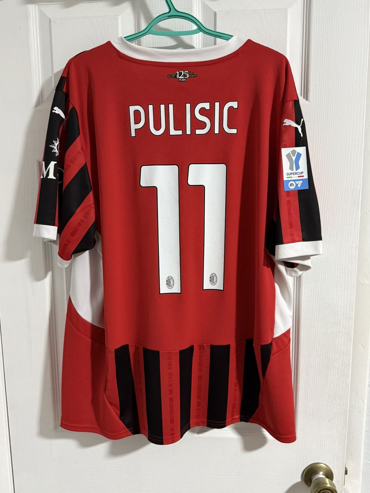 Puma AC Milan Pulisic Italian supercup jersey