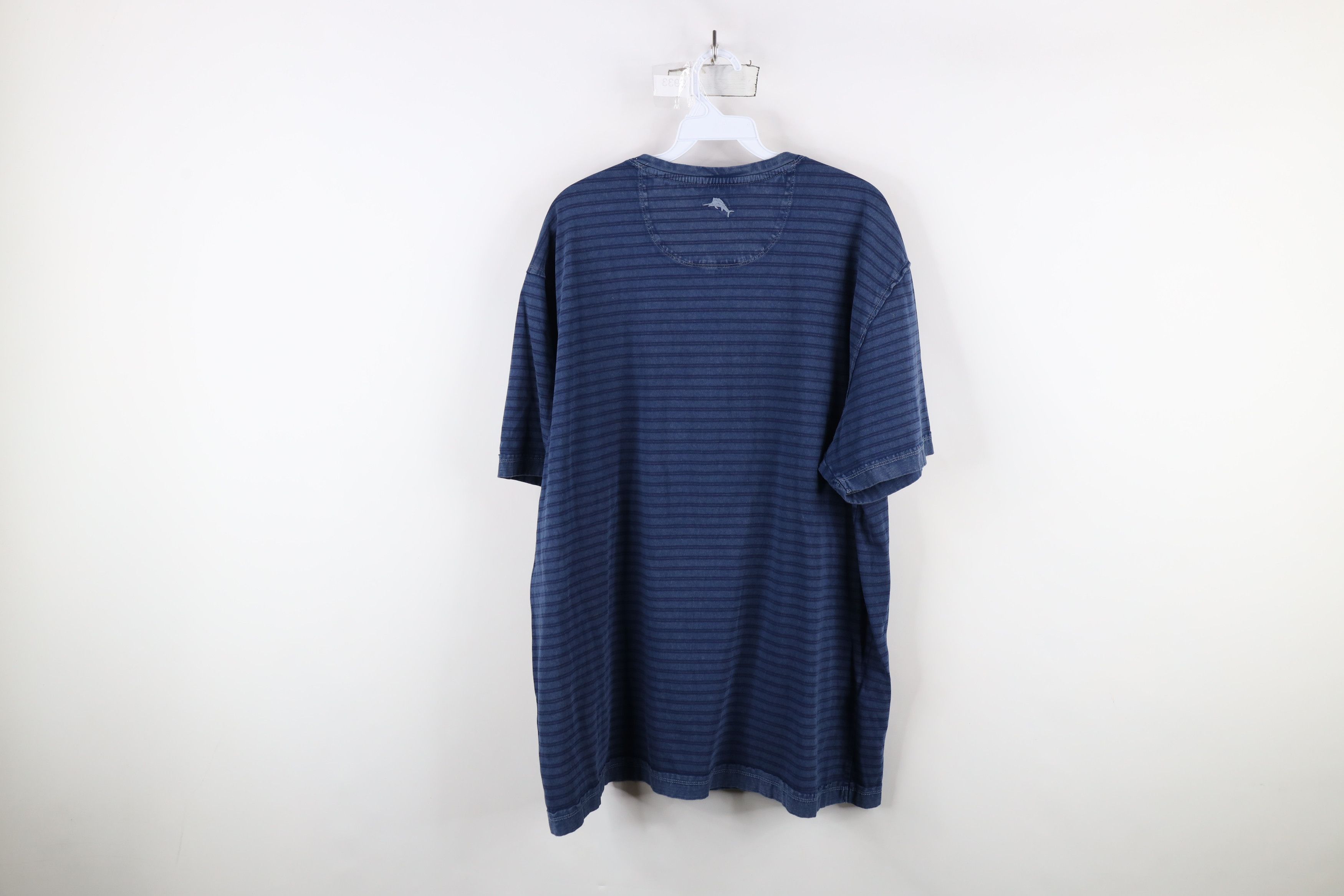 Tommy Bahama × Vintage Tommy Bahama Stonewash Short Sleeve Henley T-Shirt Blue Size US XL / EU 56 / 4 - 11 Thumbnail