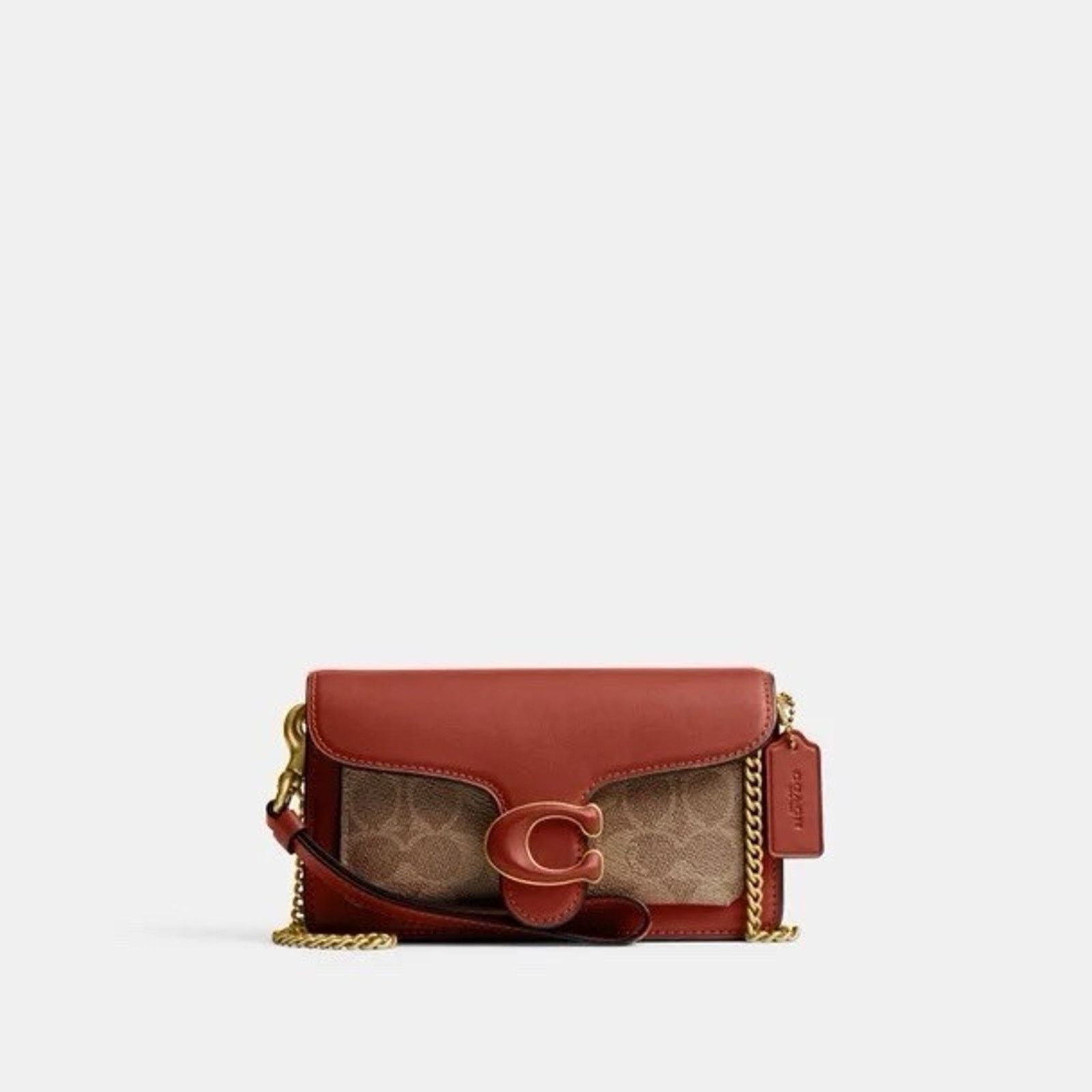 Coach NWT Coach Tabby Crossbody Wristlet Bag CK025 TAN RUST Size ONE SIZE - 9 Thumbnail