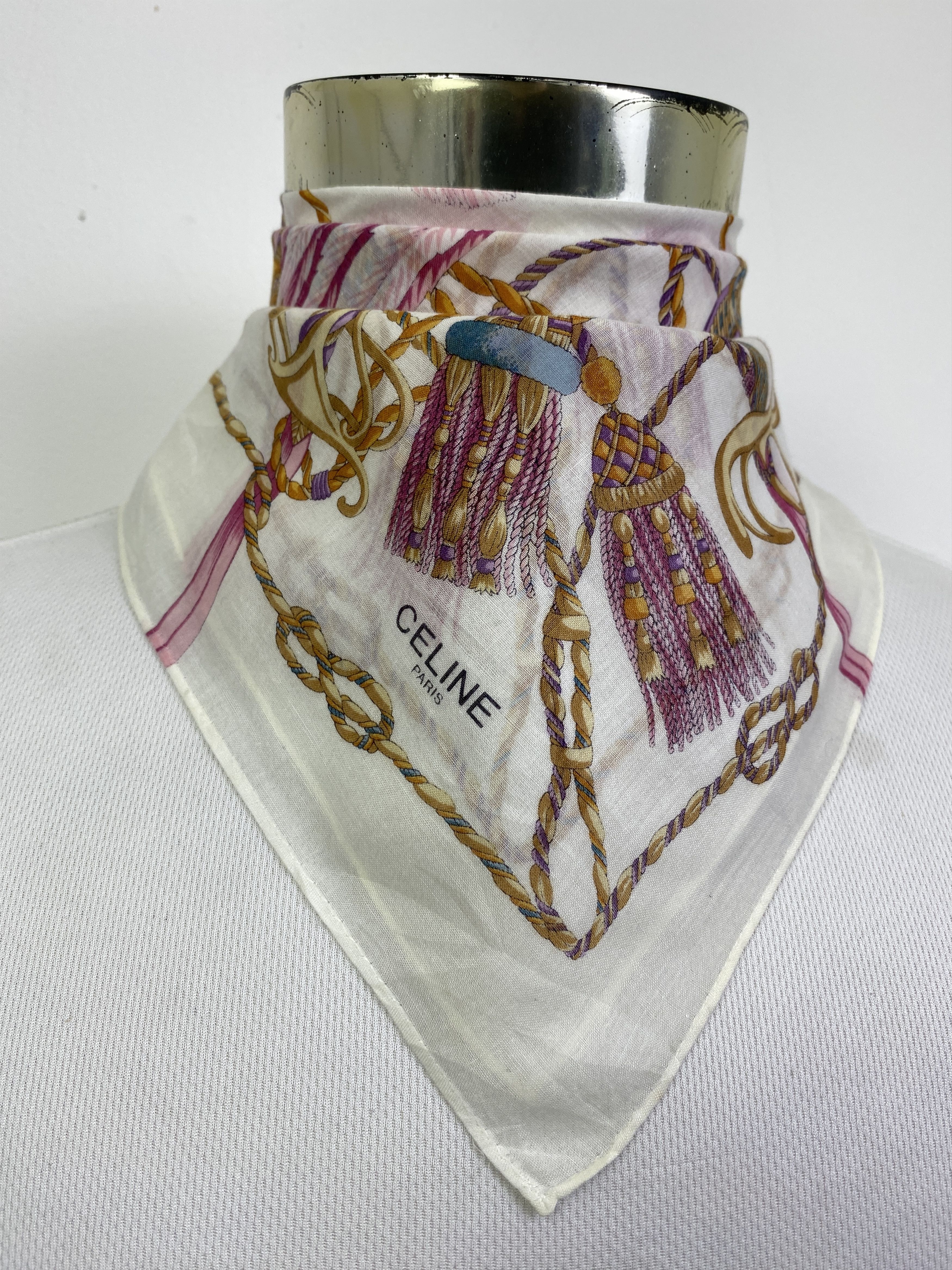 Celine Vintage Celine Handkerchief / Neckerchief HKC1096 Size ONE SIZE - 2 Thumbnail