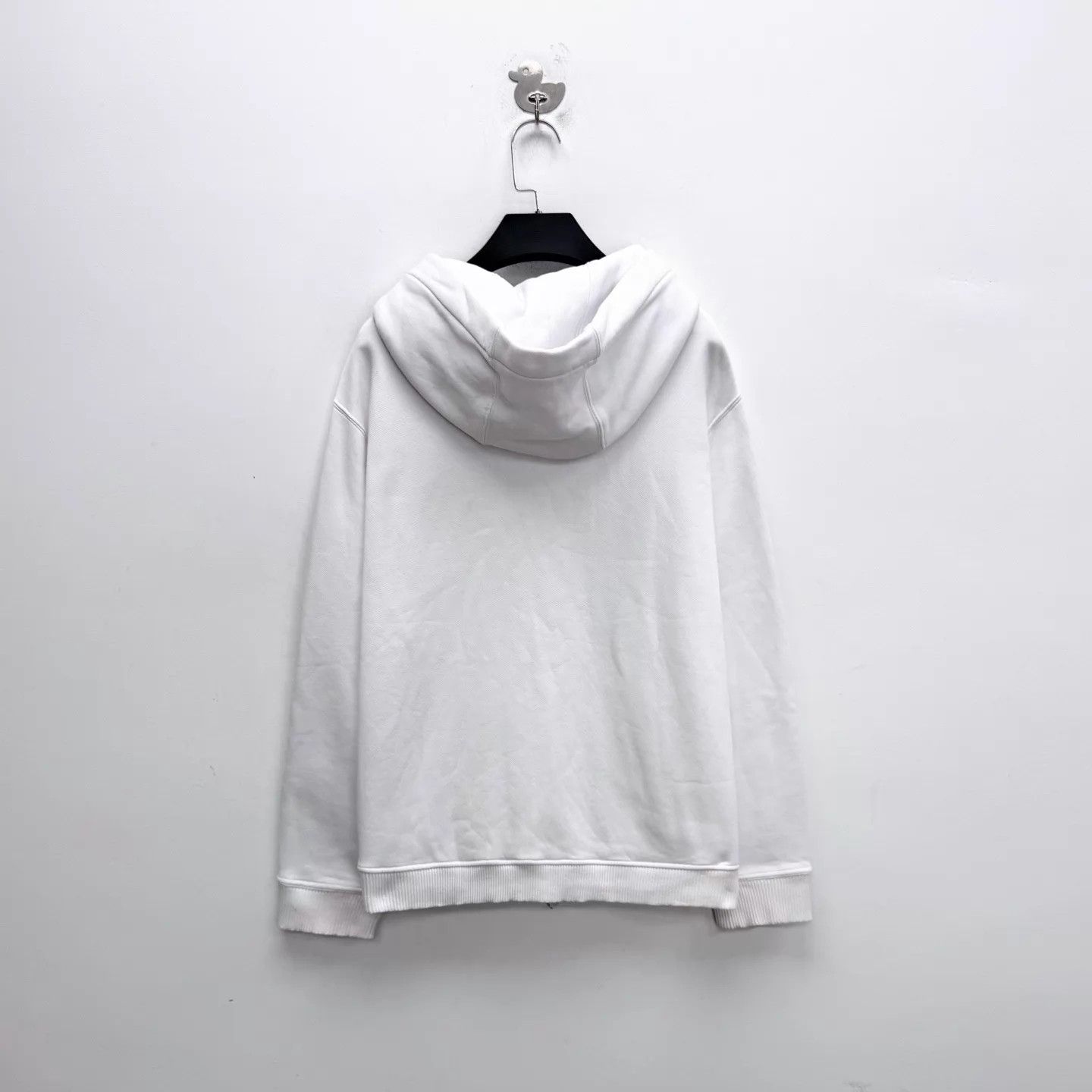Burberry Burberry White Check Flocked Embroidered TB Logo Zip Jkt L Size L / US 10 / IT 46 - 2 Thumbnail