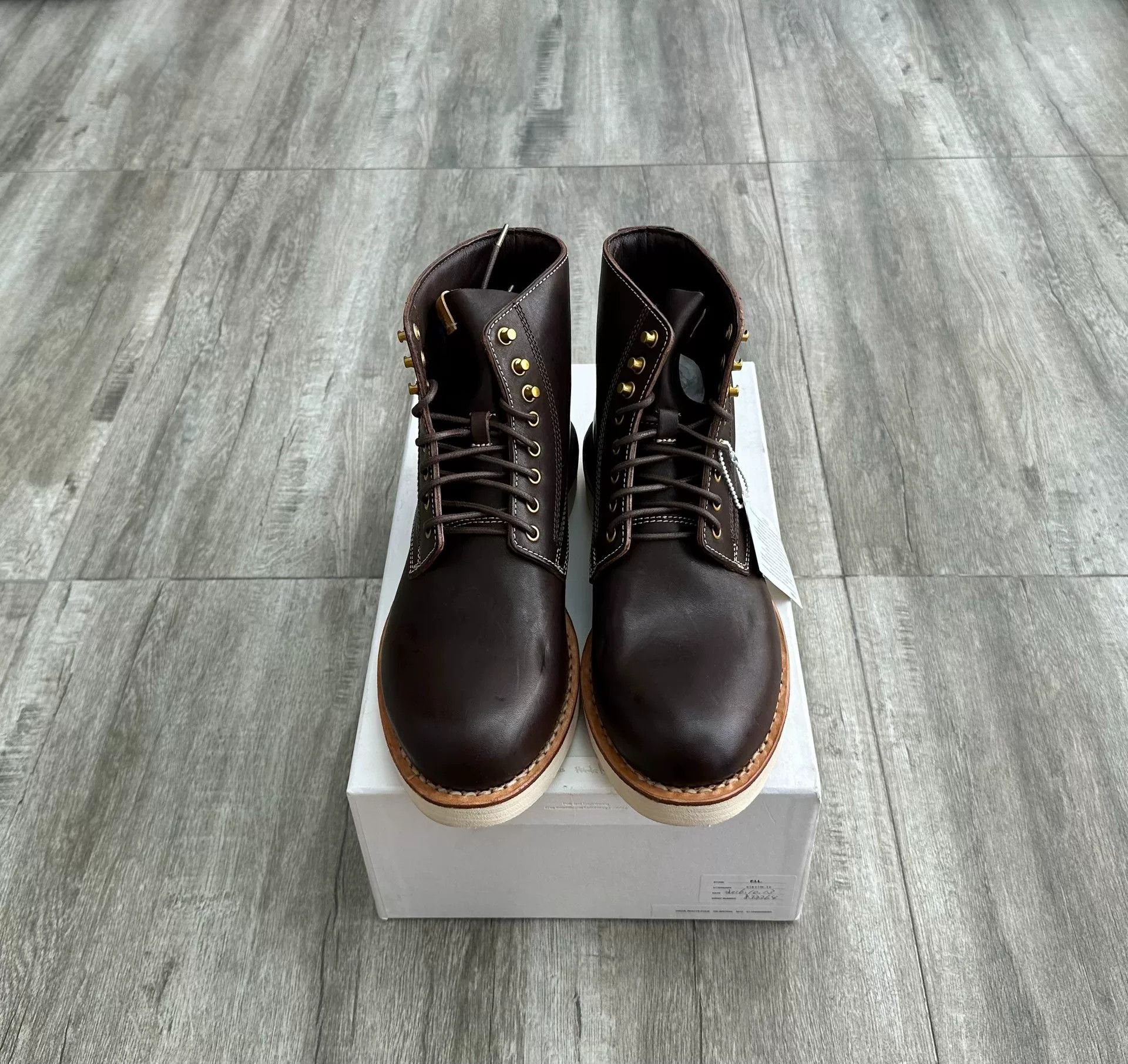 Visvim visvim virgil folk boots in dark brown Size US 10 / EU 43 - 1 Thumbnail