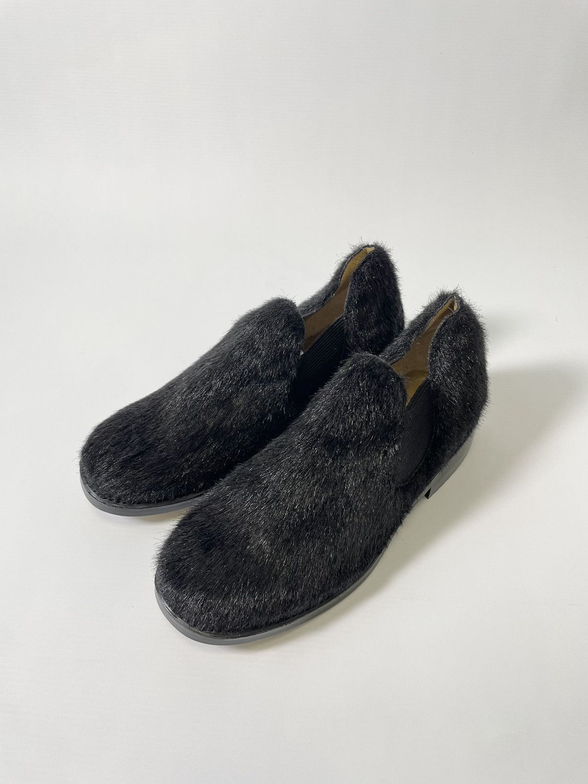 Comme des Garcons Black Faux Fur Ankle Boots Size US 8 / EU 41 - 7 Thumbnail
