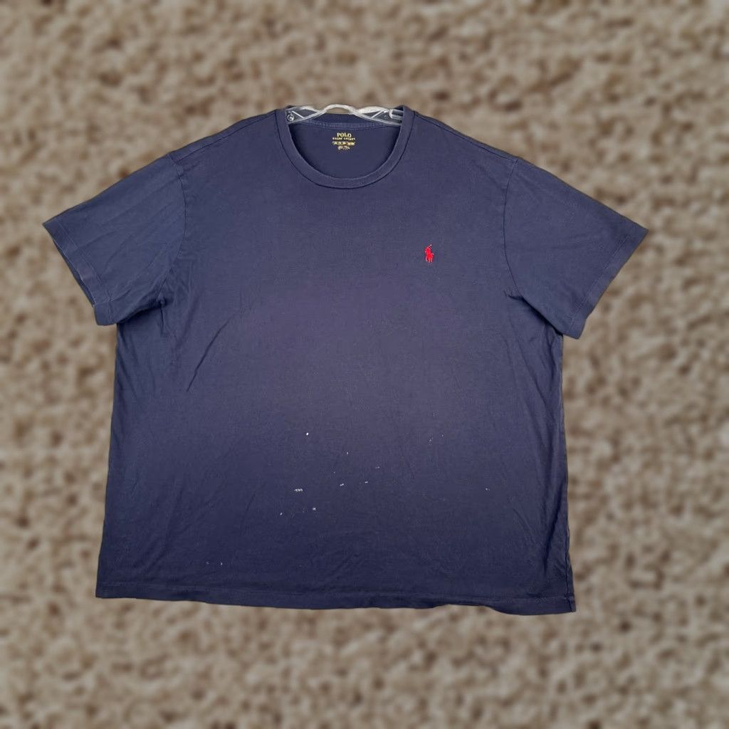 Ralph Lauren VINTAGE Ralph Lauren Polo Shirt Men Big & Tall XL XL Blue 100% Cotton Crew Neck; Short Sleeve, Jersey, Embroidered Logo, Button, Read Sold As Is Size US XXL / EU 58 / 5 - 1 Thumbnail