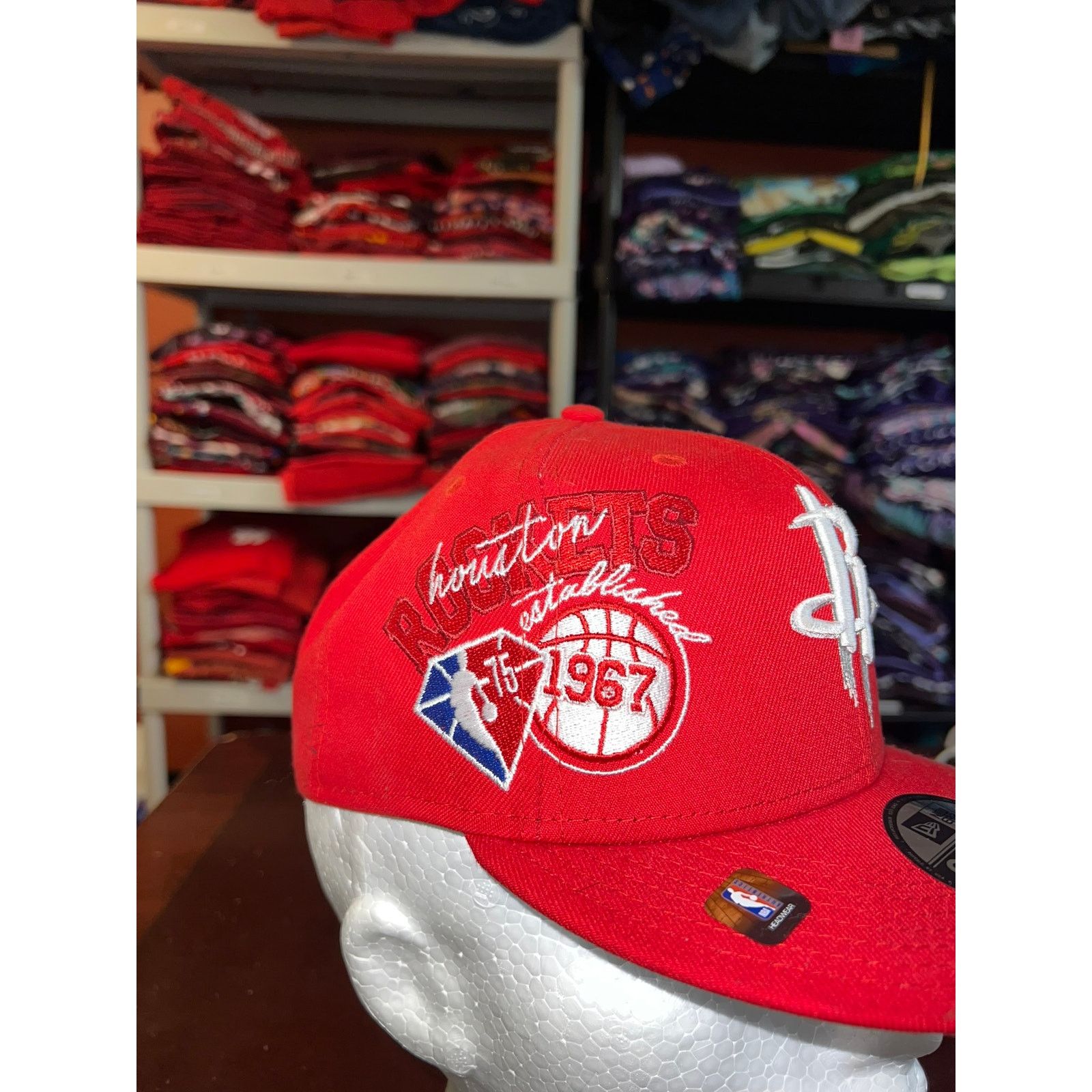 New Era New Era Houston Rockets Hat 9Fifty NBA Back Half Team Cap Size ONE SIZE - 3 Thumbnail