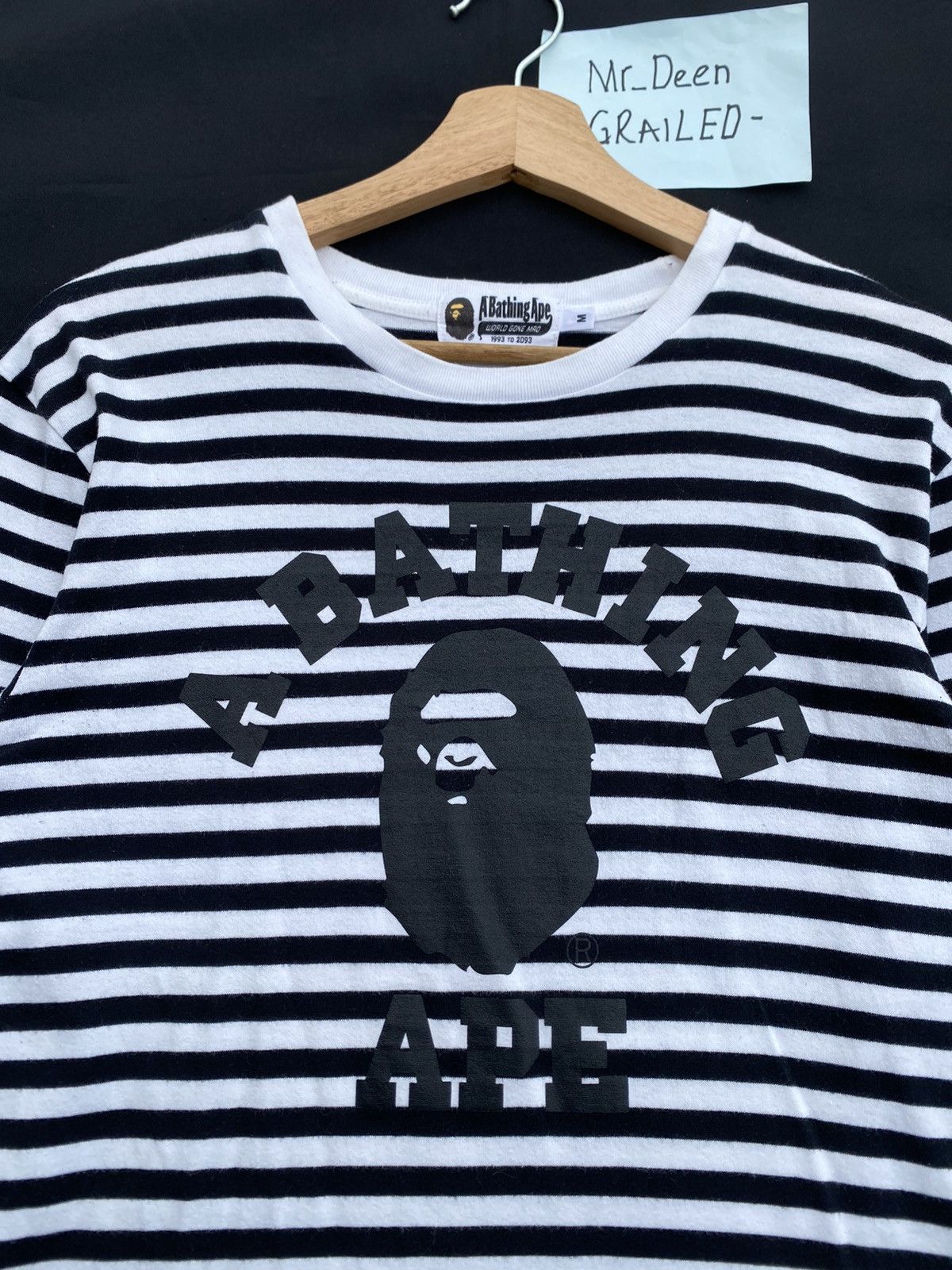 Bape Rare Bape College Stripes Longsleeve Shirt Size US M / EU 48-50 / 2 - 7 Thumbnail