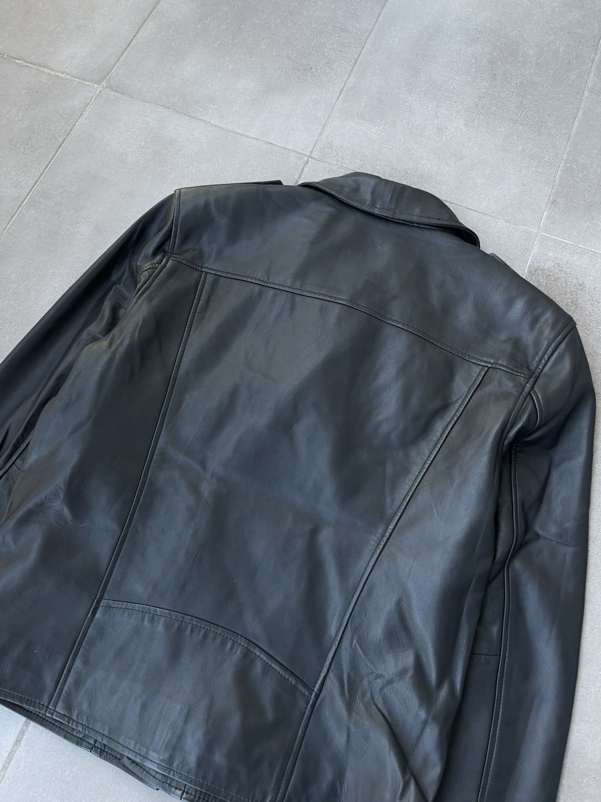 Leather !DS! AW22 Studio ID Biker Black Leather Jacket Size US M / EU 48-50 / 2 - 17 Thumbnail