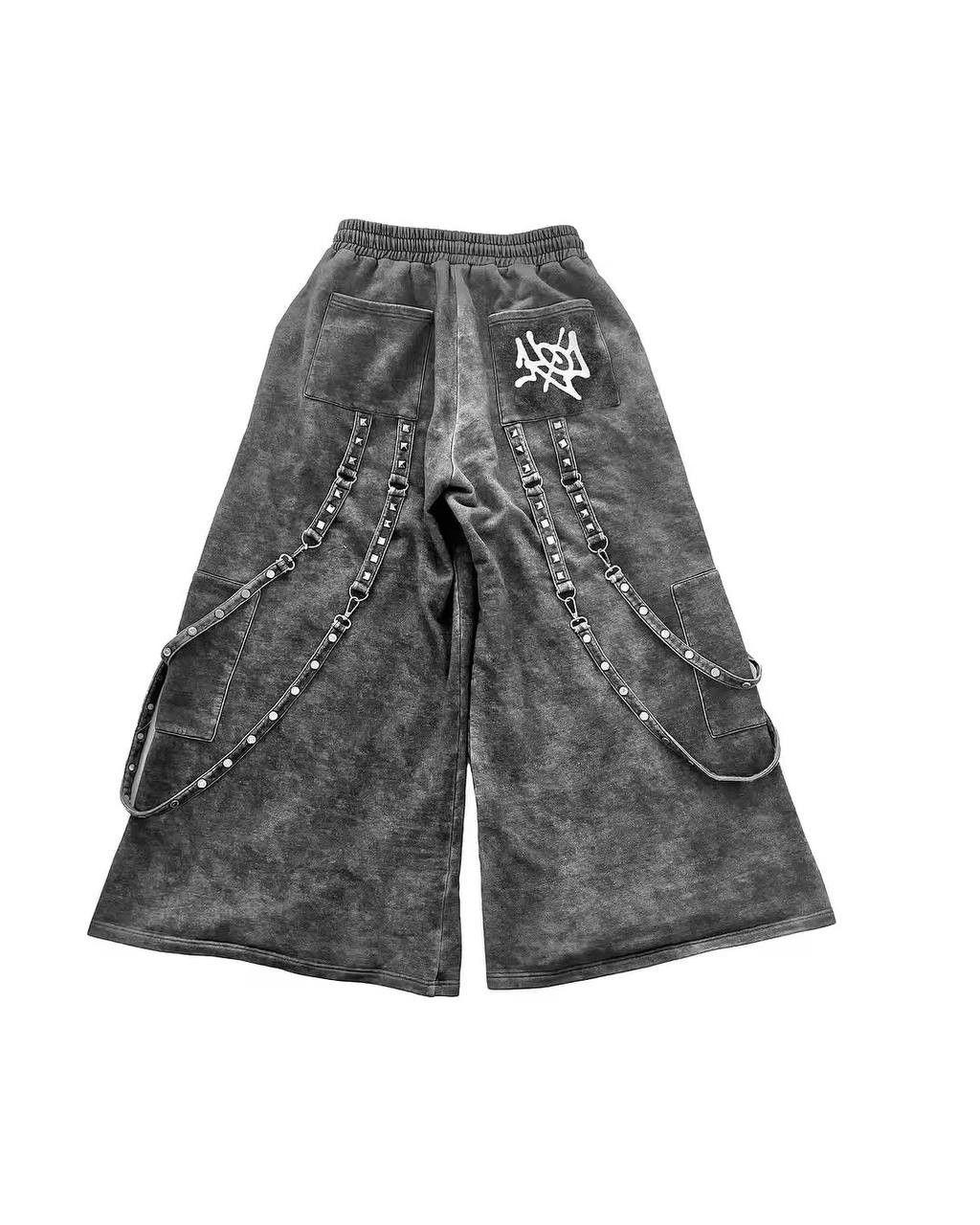Japanese Brand × Vintage unisex jeans with straps Size US 36 / EU 52 - 3 Thumbnail