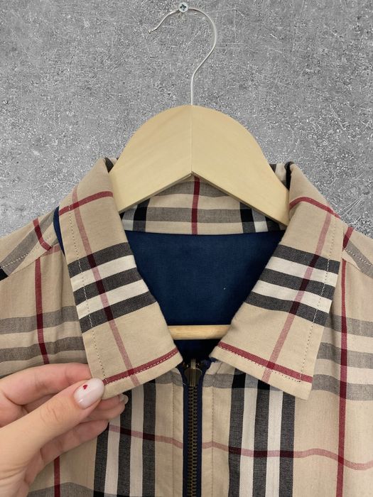 Vintage Burberry vintage nova check reversible jacket | Grailed