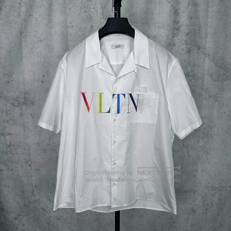Valentino Valentino Summer White Cotton Short Sleeve Shirt . Size US S / EU 44-46 / 1 - 1 Thumbnail