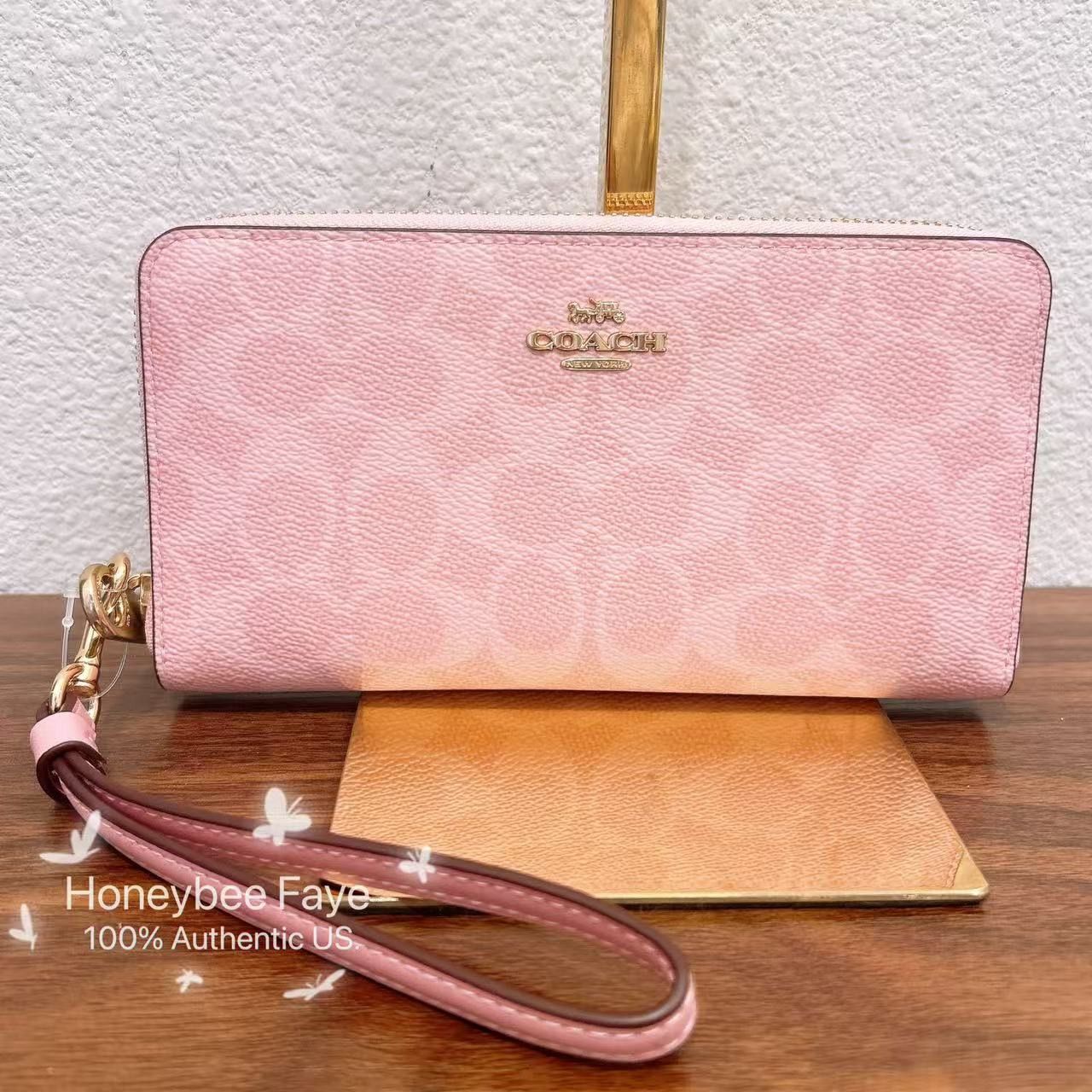 Coach Long Zip Around Wallet In Signature Canvas CW778 Size ONE SIZE - 2 Thumbnail