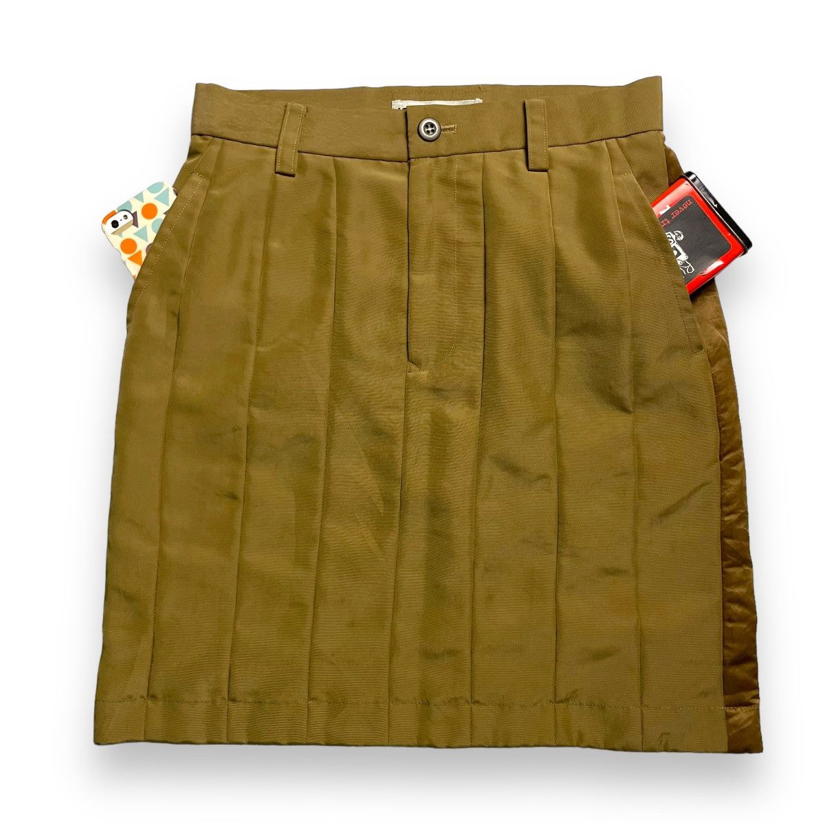 Issey Miyake 🇯🇵 VINTAGE ISSEY MIYAKE MINI SKIRT Size 28" / US 6 / IT 42 - 2 Thumbnail
