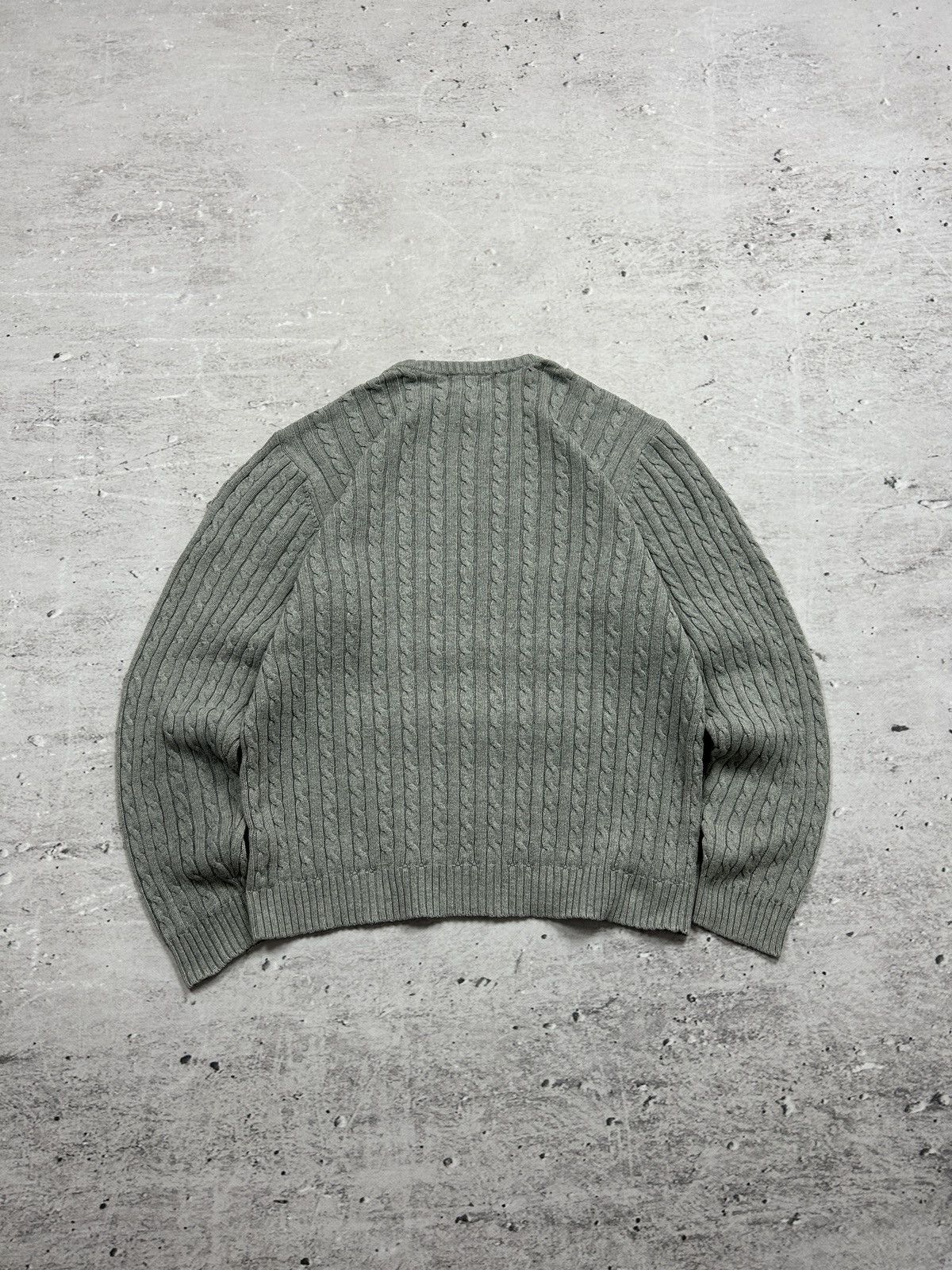 Chaps Ralph Lauren 💥Vintage Ralph Lauren Chaps Knitted Grey Sweater 00s Og💥 Size US S / EU 44-46 / 1 - 9 Thumbnail