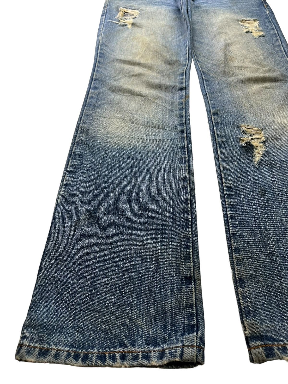 Japanese Brand Vintage Japanese Brand Mud Wash Western Style Ripped Jeans Size US 32 / EU 48 - 6 Thumbnail