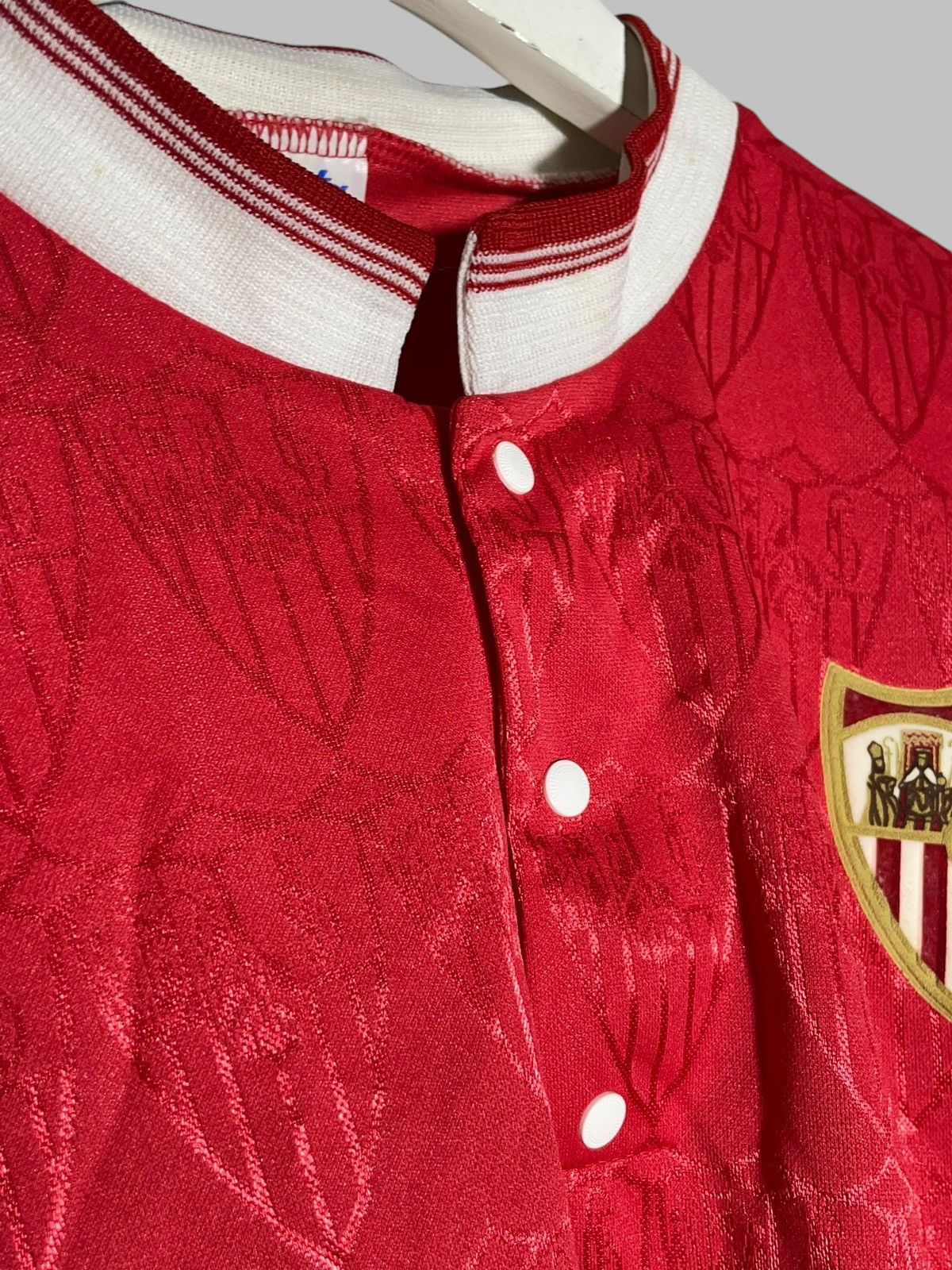 Vintage Sevilla FC Bukta 1990/92 Away Vintage Football Shirt Size US M / EU 48-50 / 2 - 5 Thumbnail