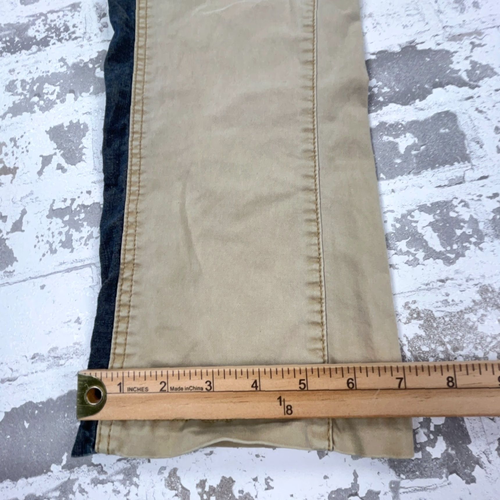 Anthropologie Anthropologie Pants Women 30 Chino Beig e Tan Brown Straight Regular Flat Front Zip Pockets Cotton Cotton Blend Casual - Size 30" / US 8 / IT 44 - 5 Thumbnail