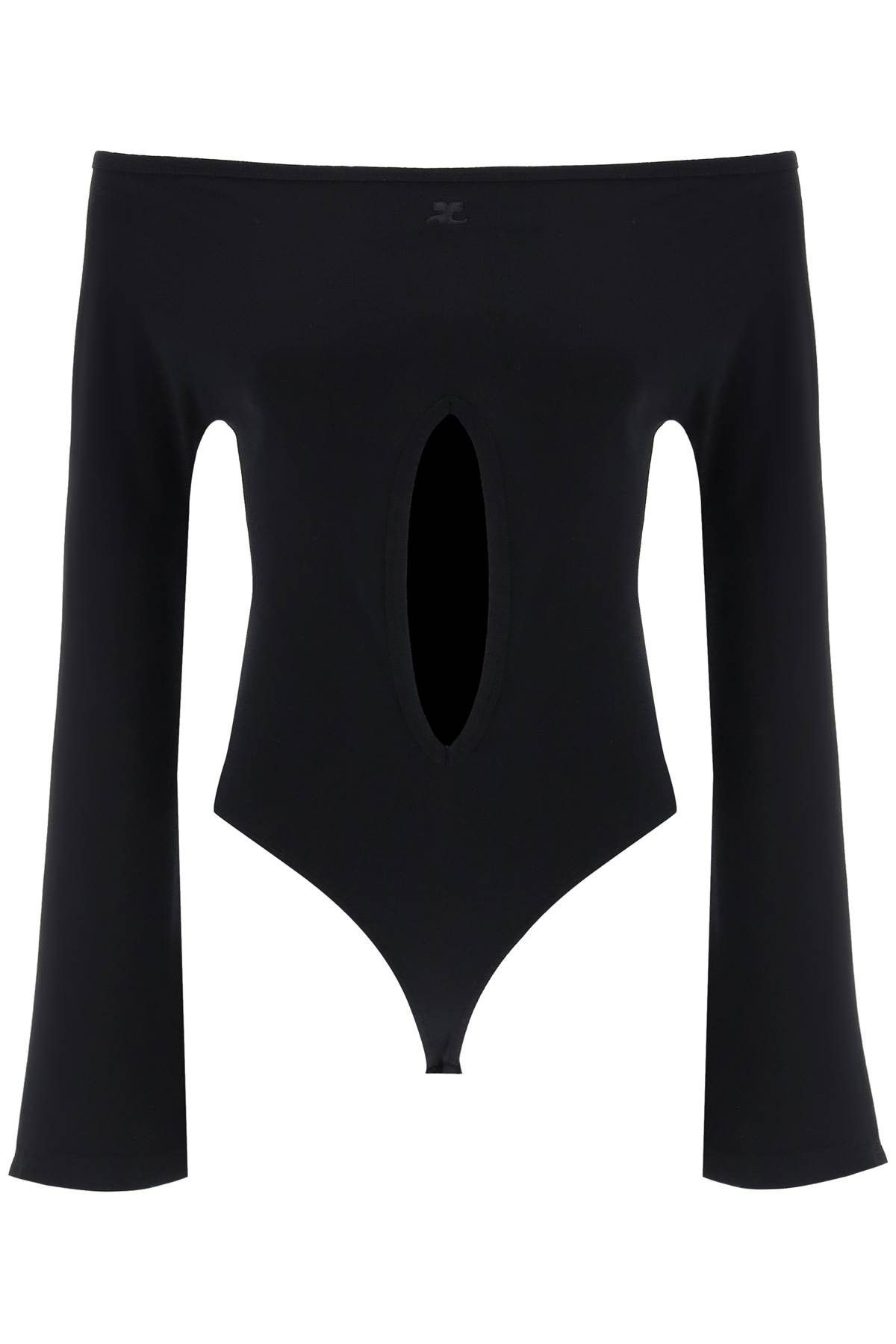 image of Courreges "jersey Body With Cut-Out in Black, Women's (Size XS)