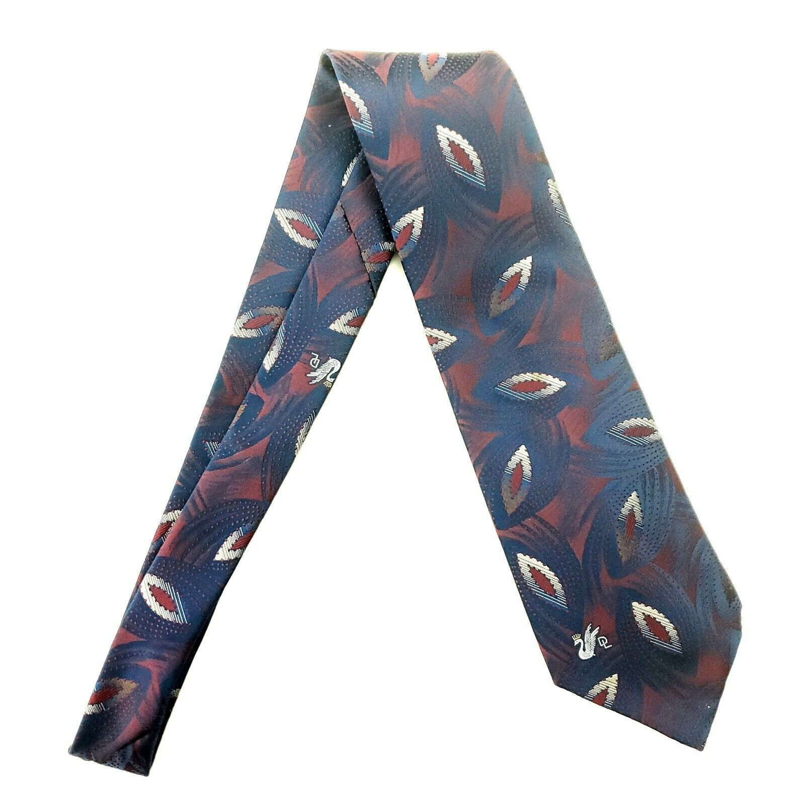Vintage Don Loper Vintage Beverley Hills Blue Red Woven Polyester Ti Size ONE SIZE - 6 Thumbnail
