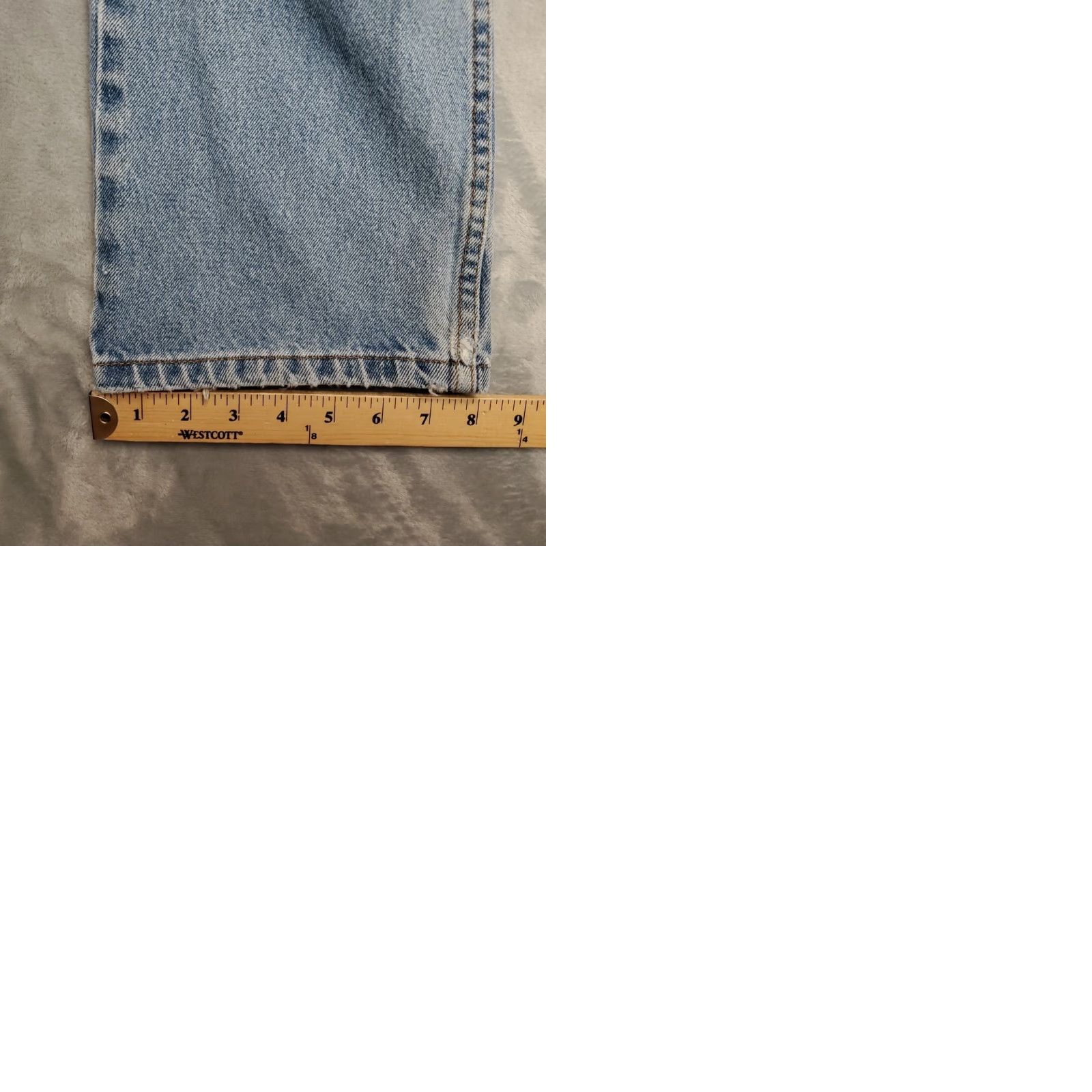 George George Jeans Mens 35x32 35x30 Blue Denim Distressed Faded Cotton Work Pants Size US 35 - 10 Thumbnail