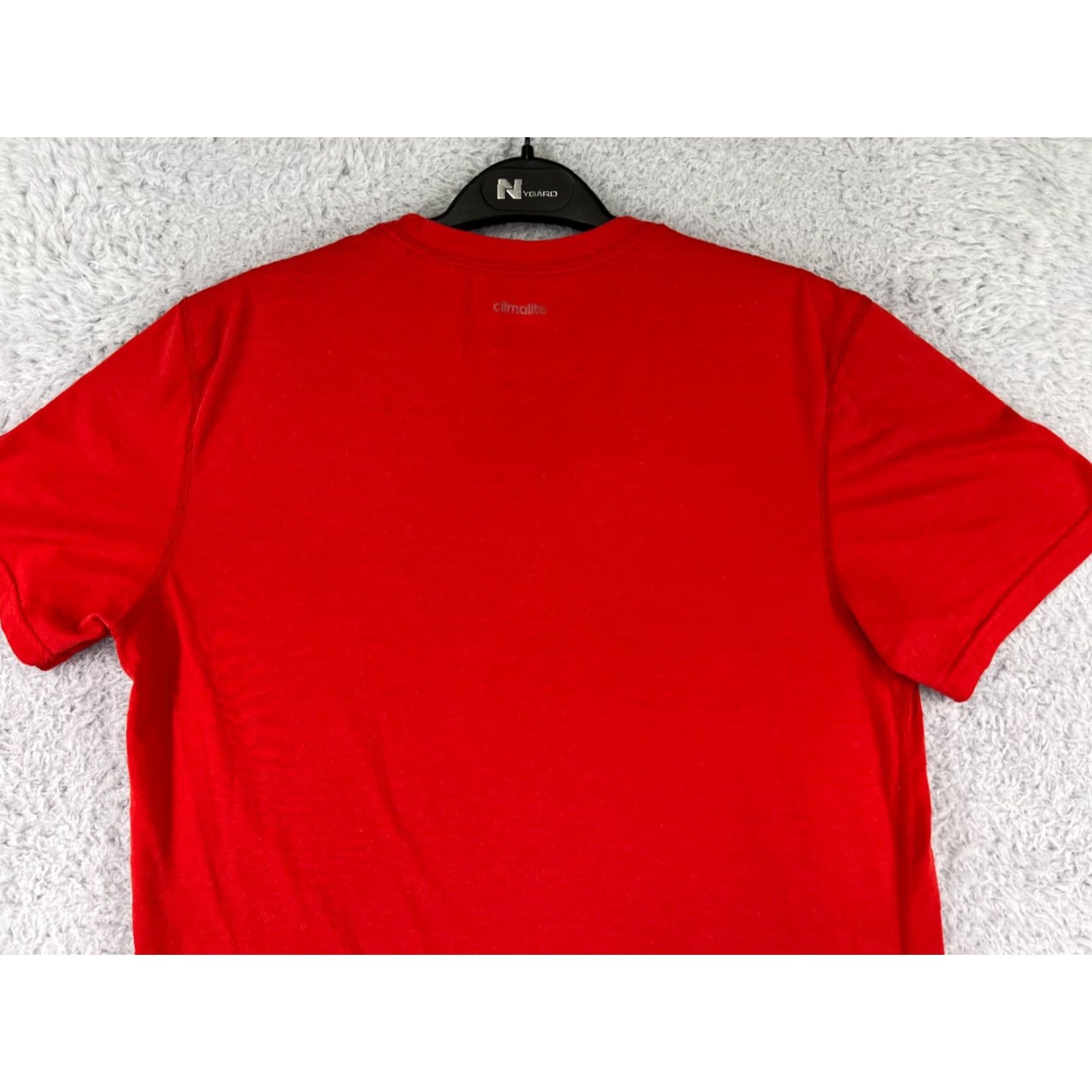 Adidas Adidas Shirt Men Medium Red Logo Short Sleeve Crew Neck Polyester Blend Size US M / EU 48-50 / 2 - 7 Thumbnail