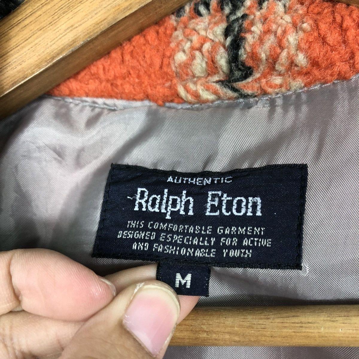 Japanese Brand 🔥VINTAGE FLEECE FLANNEL JACKET RALPH ETON ISSEY MIYAKE Size US M / EU 48-50 / 2 - 20 Thumbnail