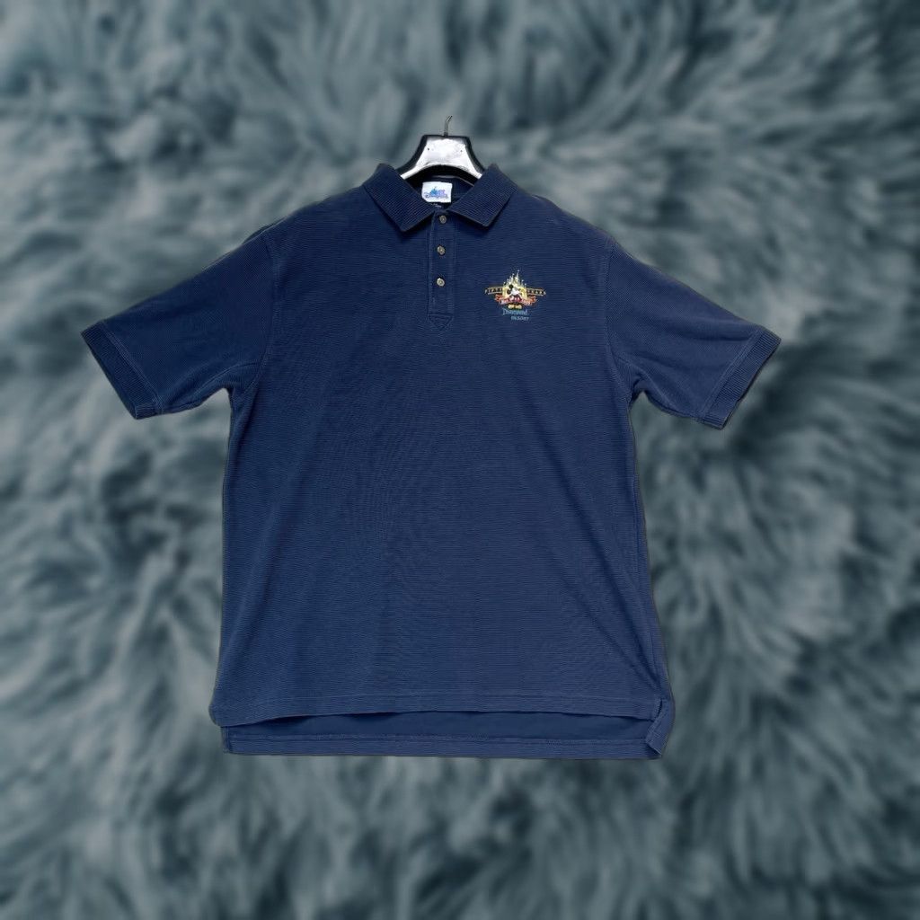 Disney Disney Polo Shirt Mens XL Short Sleeve Blue Golf Polo Polo Shirt Royal Classic Size US XL / EU 56 / 4 - 1 Thumbnail