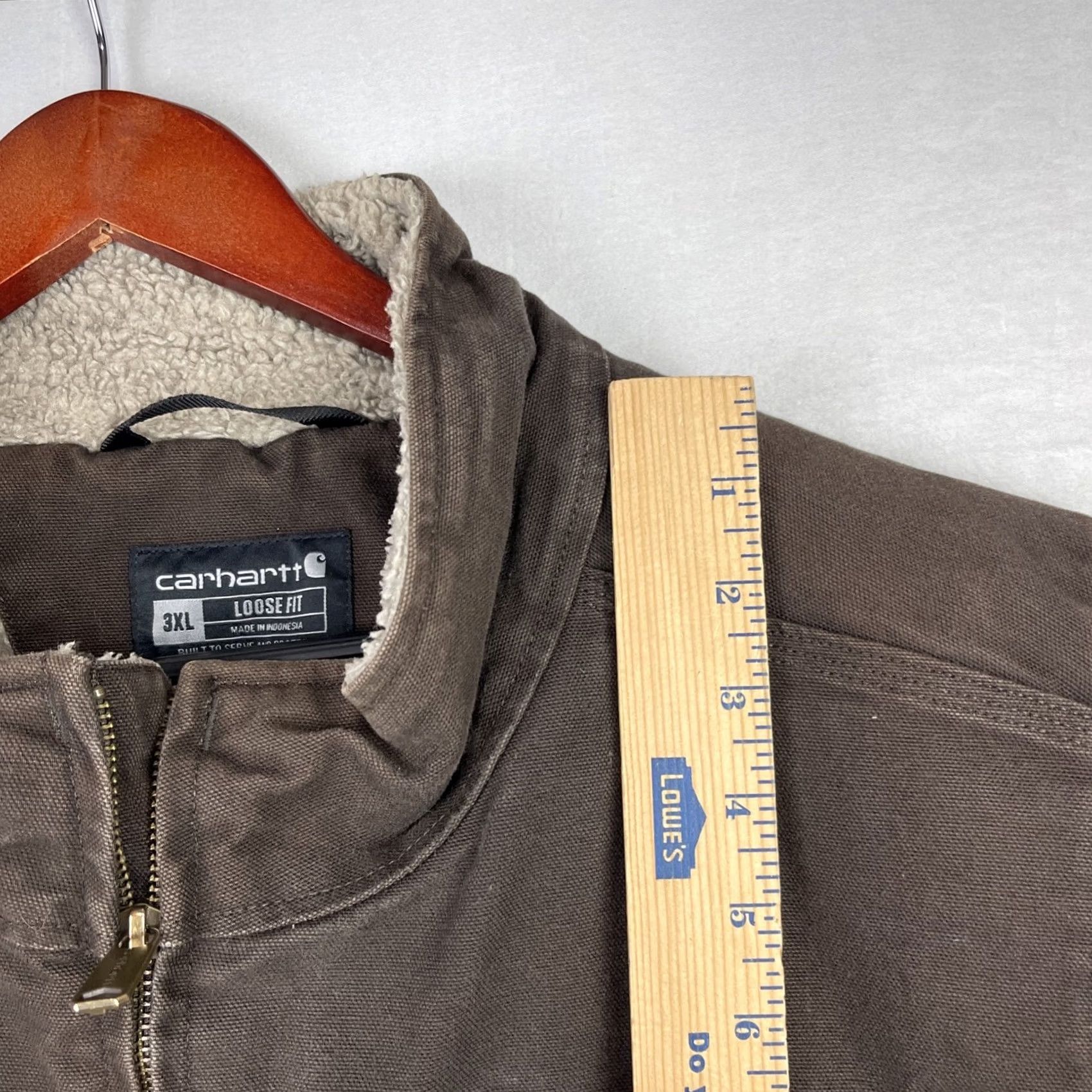 Carhartt Carhartt Vest Mens 3XL Brown Duck Canvas Lined Zip Up 0V4277-M Size US XXL / EU 58 / 5 - 3 Thumbnail