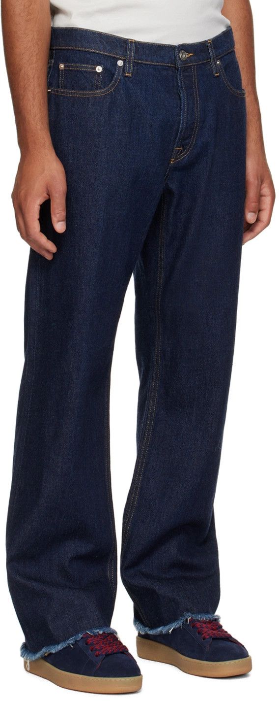 Lanvin o1y0125 Jeans Pant in Navy Blue Size US 36 / EU 52 - 2 Thumbnail