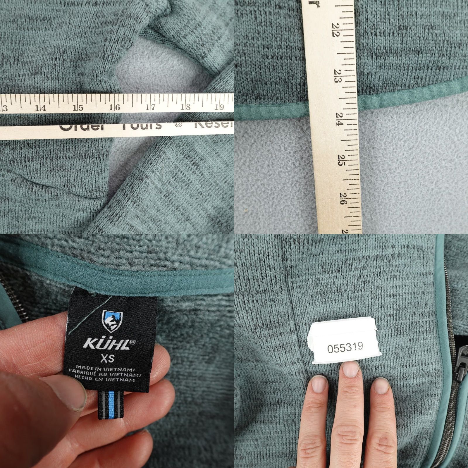 Vintage Kuhl Jacket Womens XS Blue Teal Ascendyr Hoody Fleece Hoodie Sweater Sweatshirt Size XS / US 0-2 / IT 36-38 - 8 Thumbnail