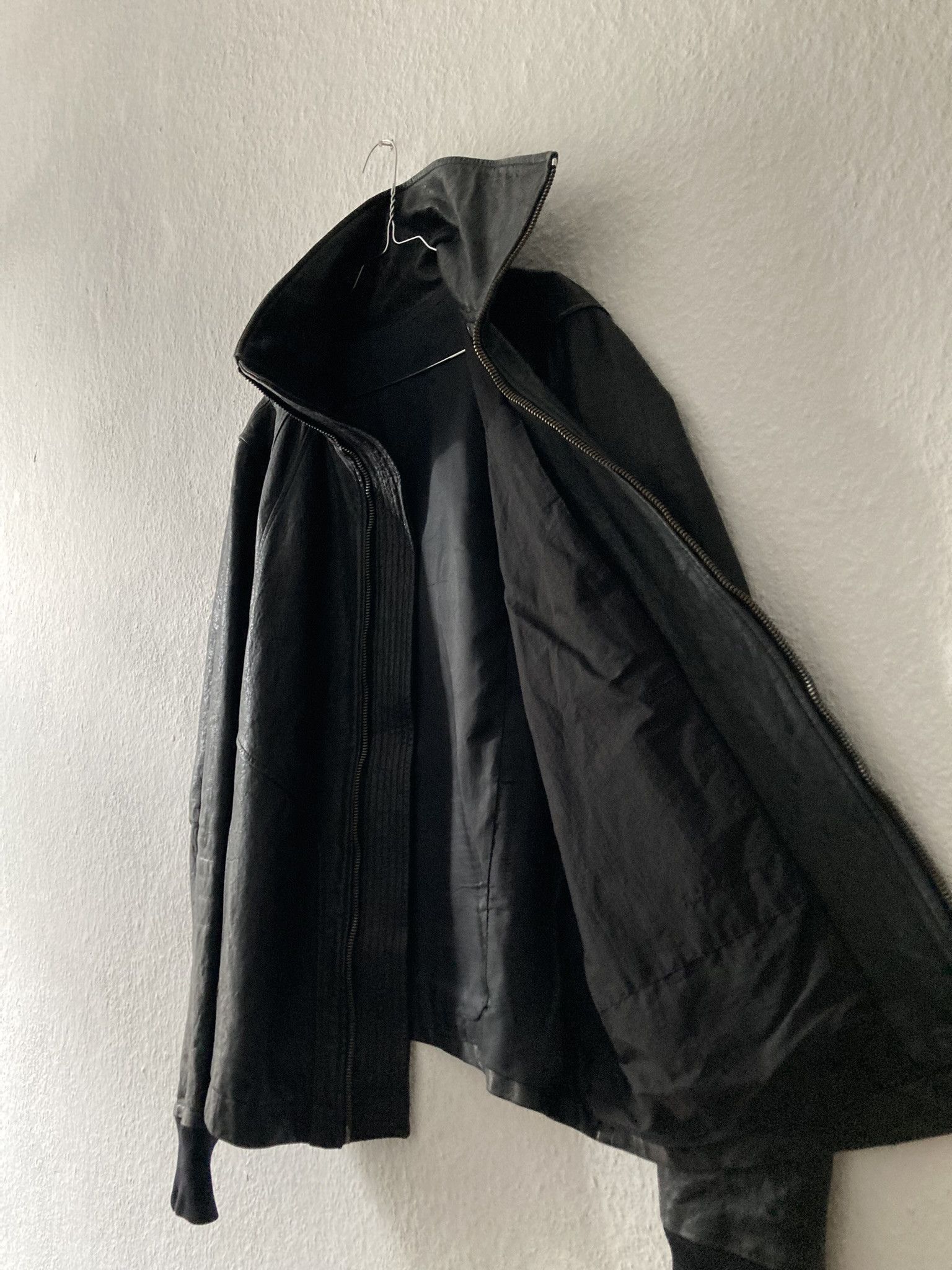 Rick Owens F/W 09 "CRUST" Hammered Lamb Leather Intarsia Jacket XL Size US XL / EU 56 / 4 - 17 Thumbnail