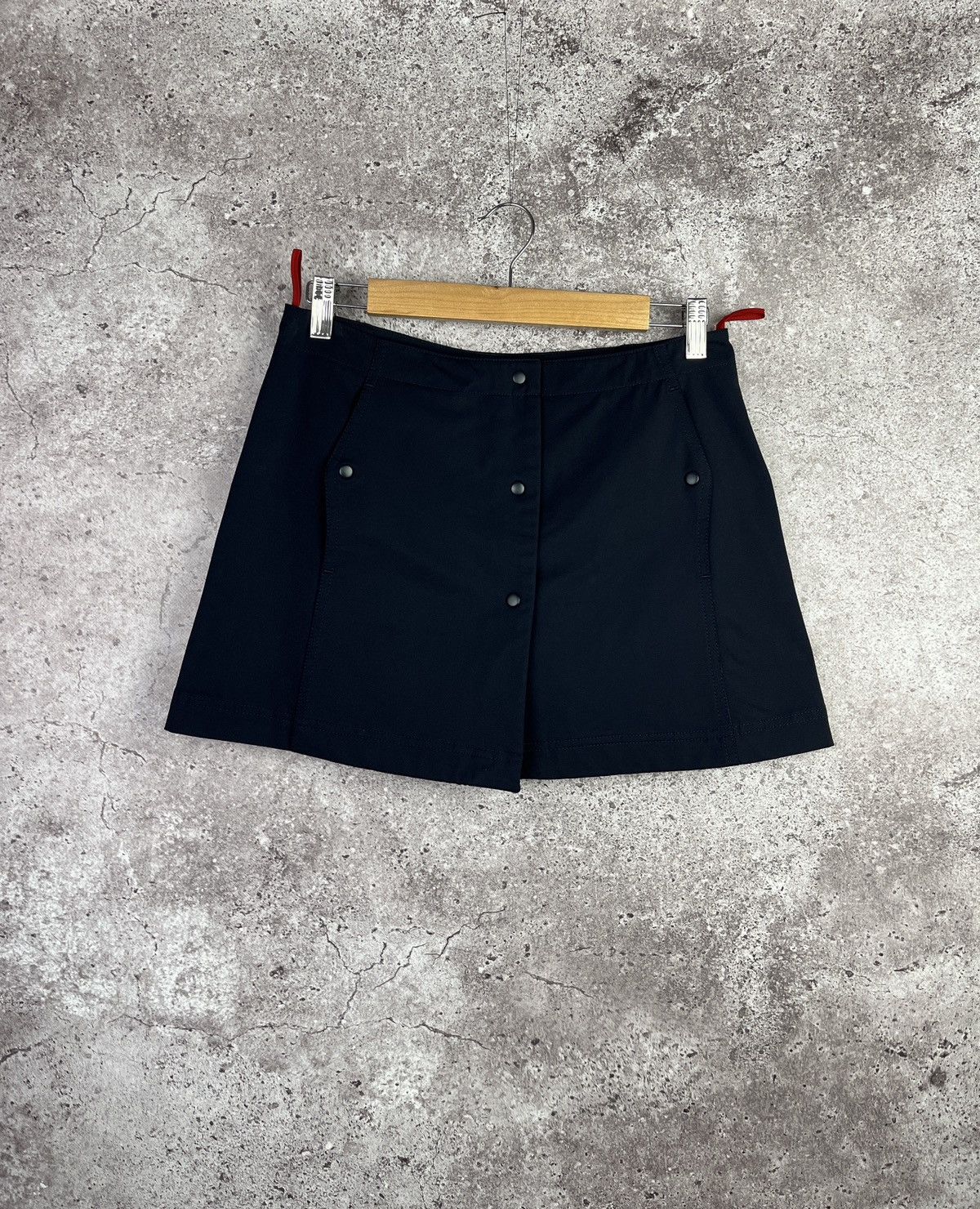 Prada Prada Sport Linea Rossa Wrap MiniSkirt Snap Button 🇮🇹 Vintage Size 28" / US 6 / IT 42 - 2 Thumbnail